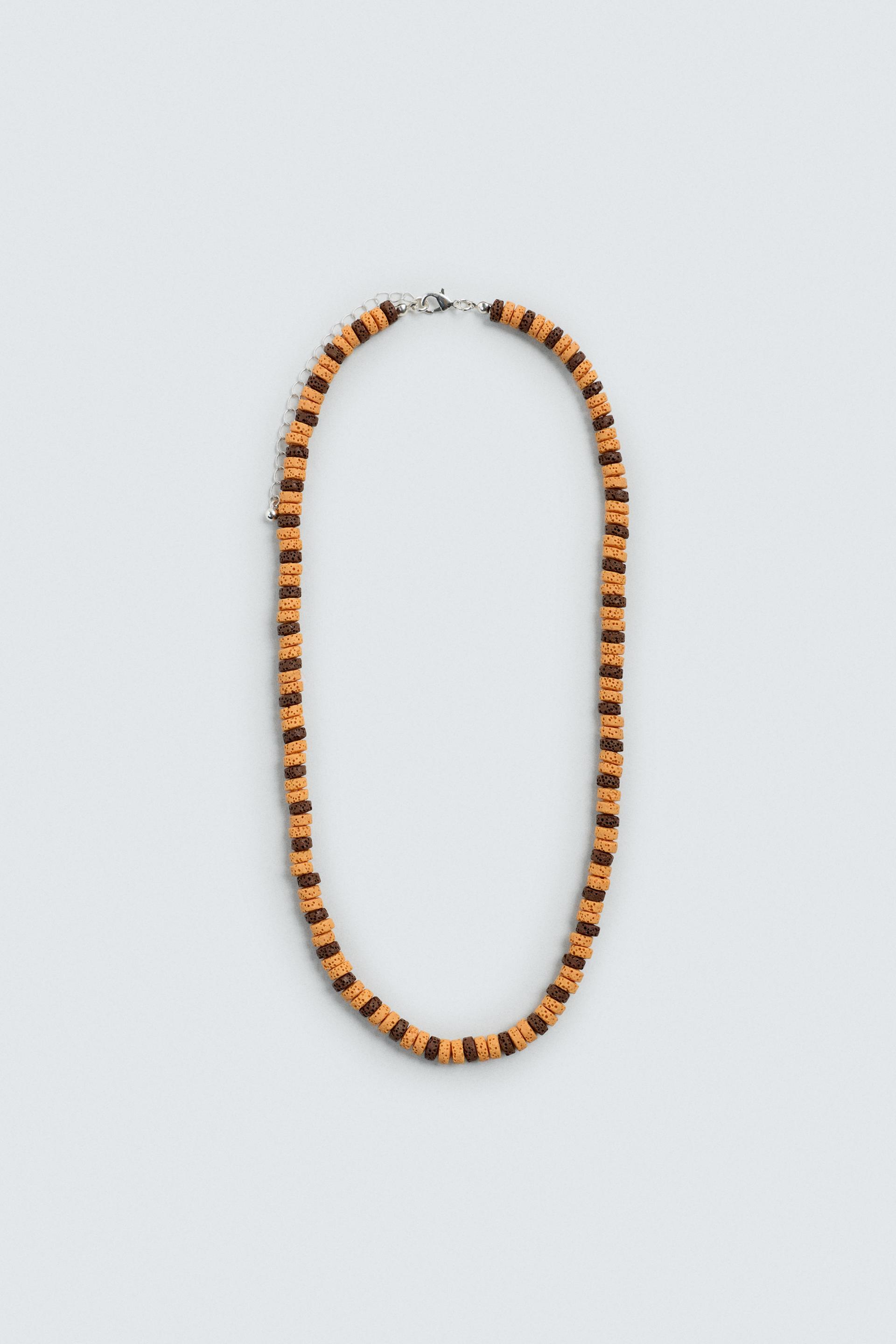 STONE BEAD NECKLACE by ZARA