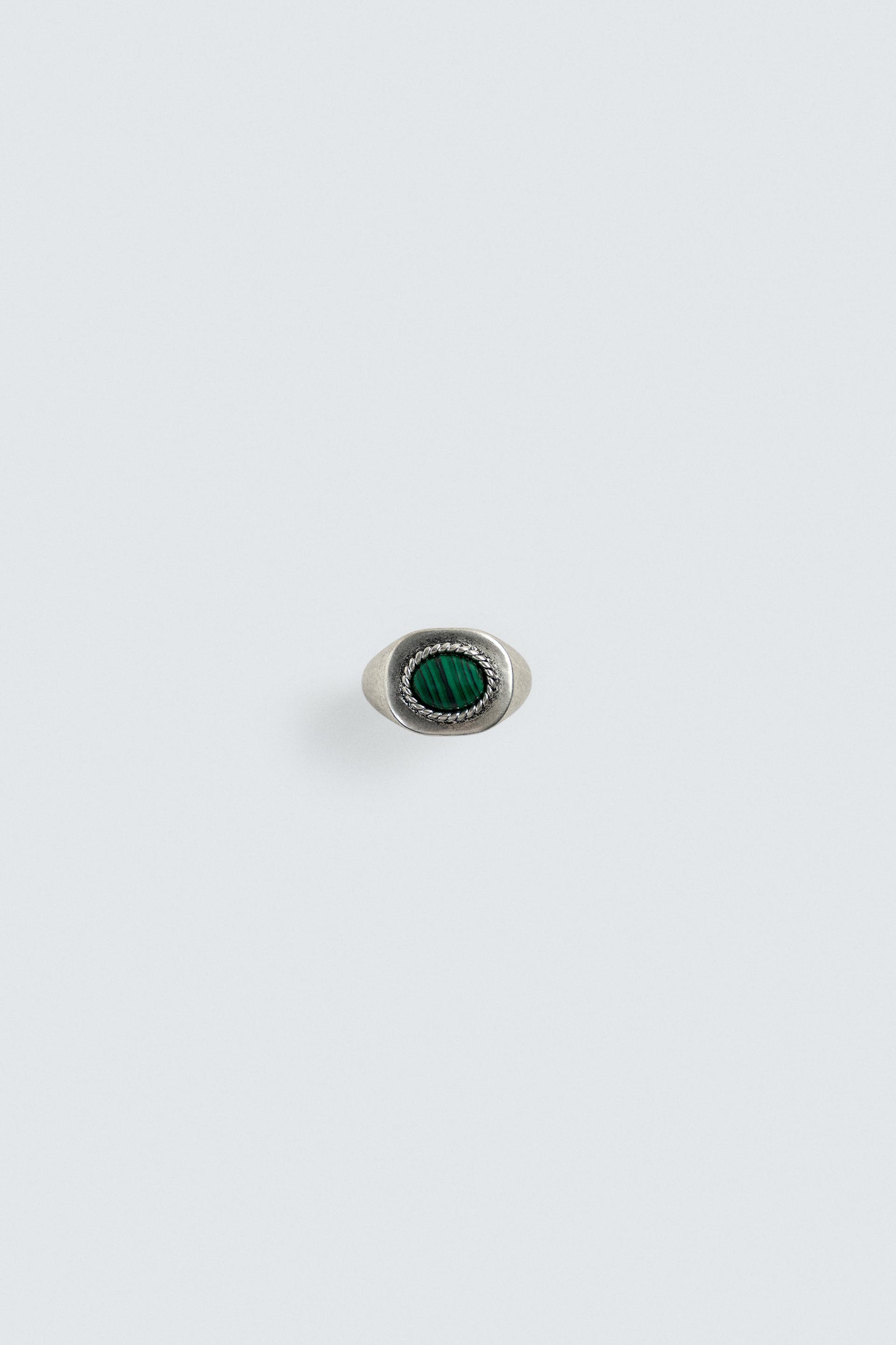 STONE SIGNET RING by ZARA