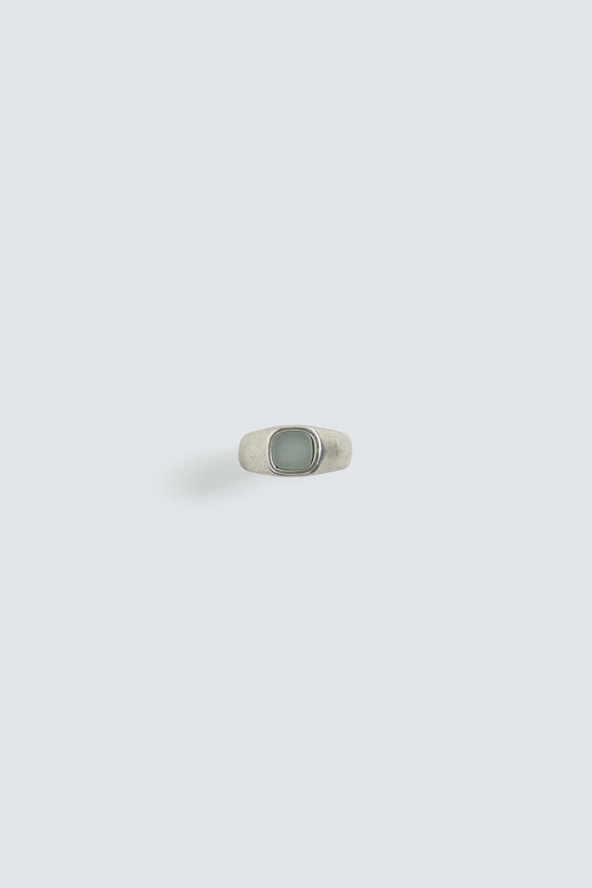 STONE SIGNET RING by ZARA