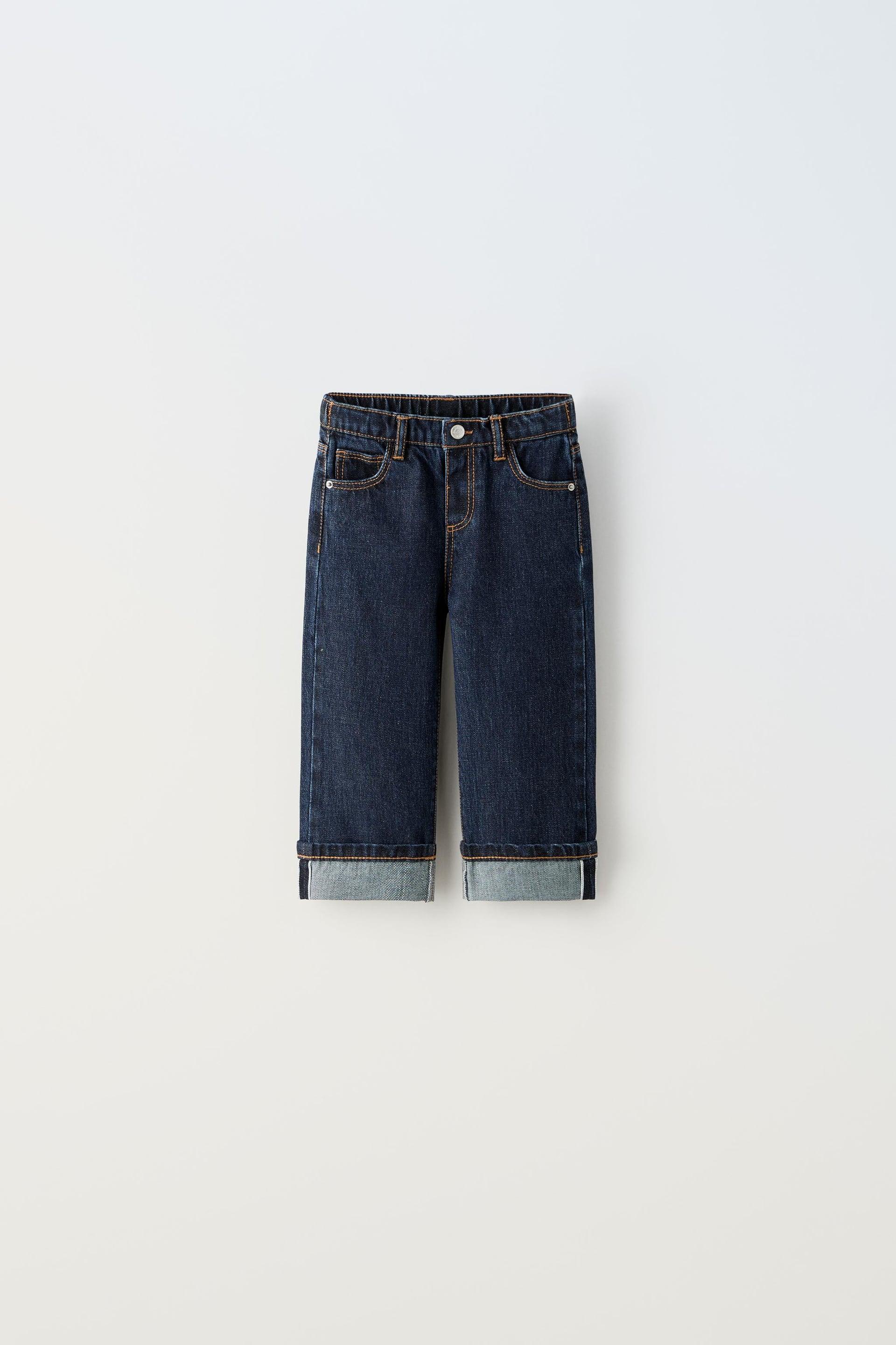 STRAIGHT CUT SELVEDGE JEANS by ZARA