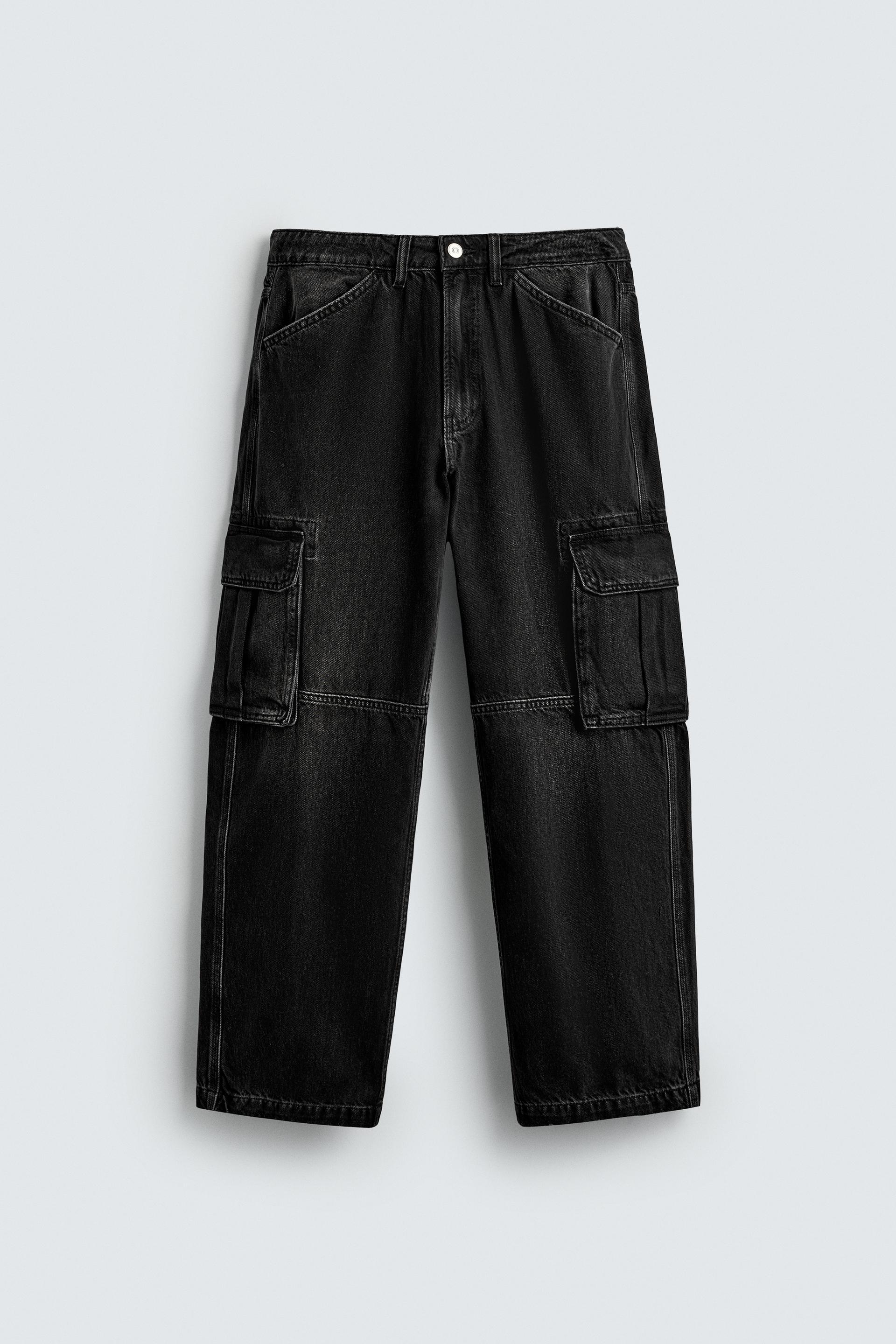 STRAIGHT FIT CARGO JEANS by ZARA