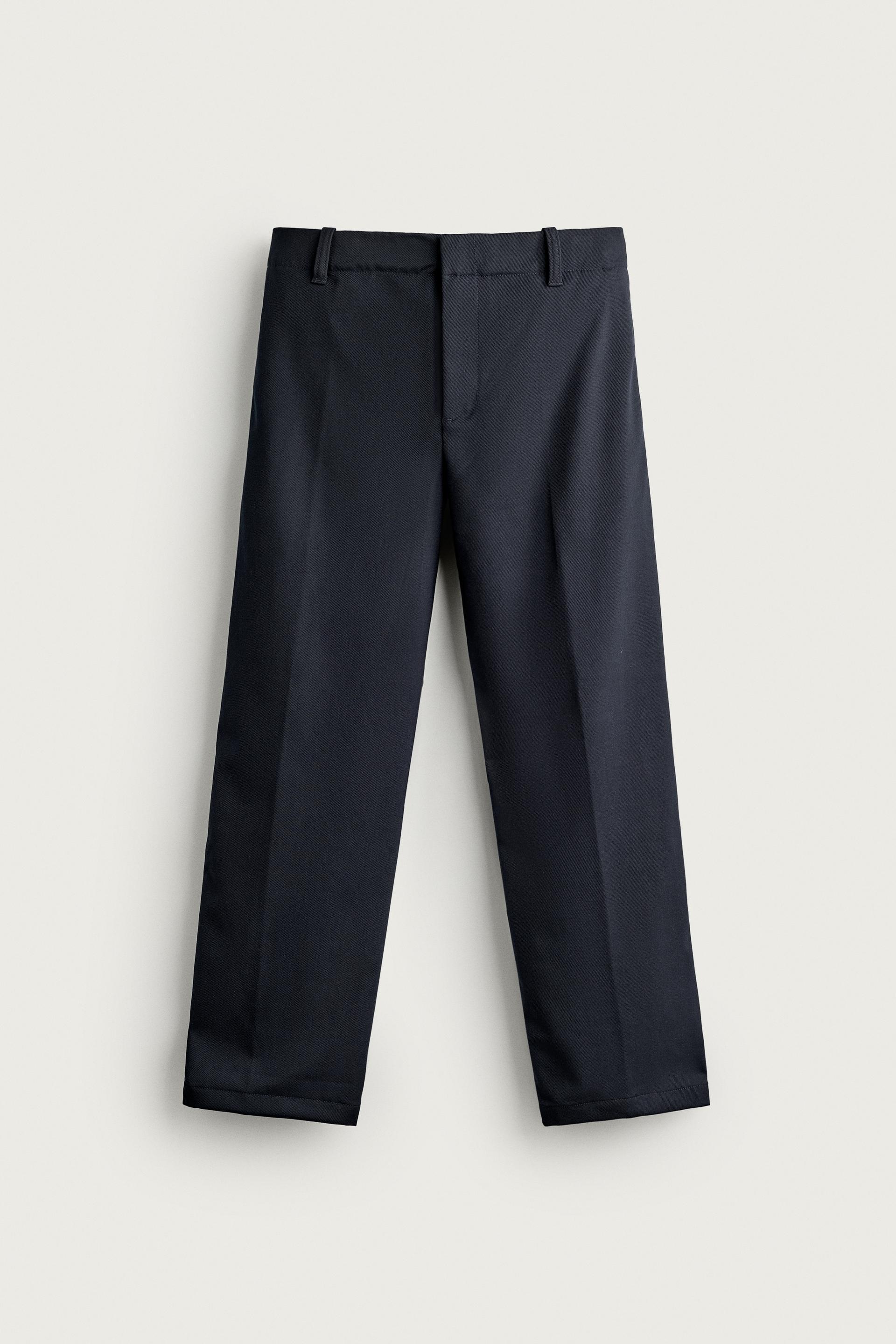 STRAIGHT-FIT PANTS WITH TABS by ZARA