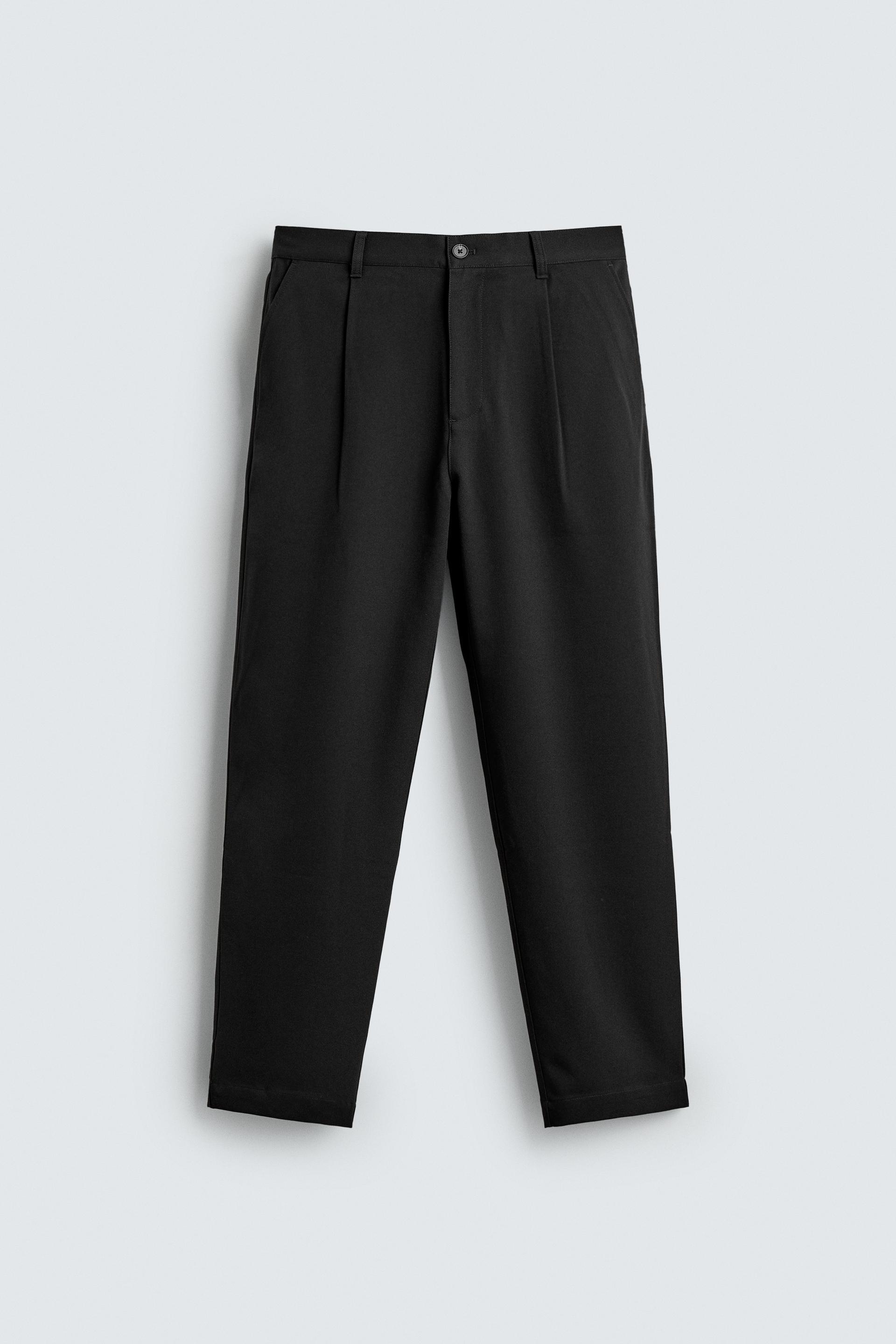 STRAIGHT FIT STRETCH PANTS by ZARA