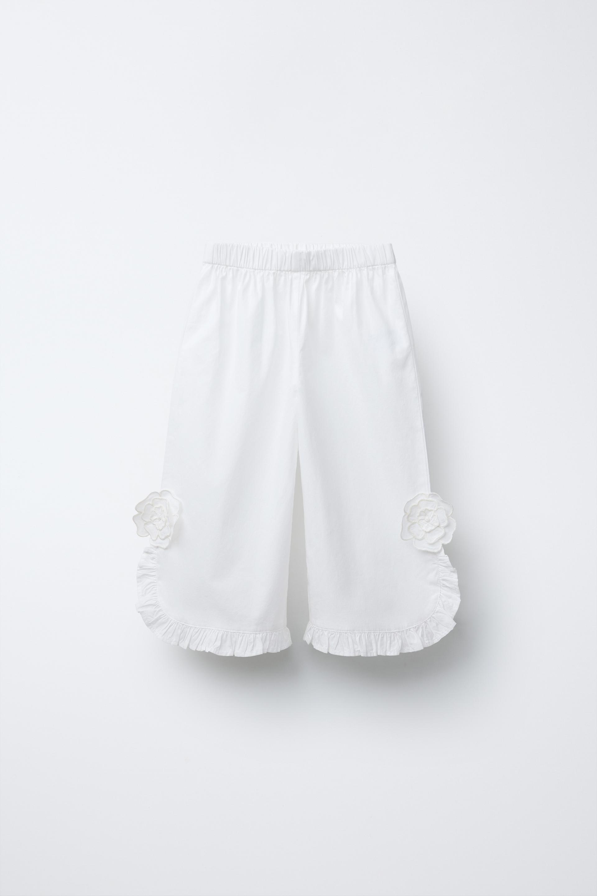 STRAIGHT LEG FLORAL PANTS by ZARA