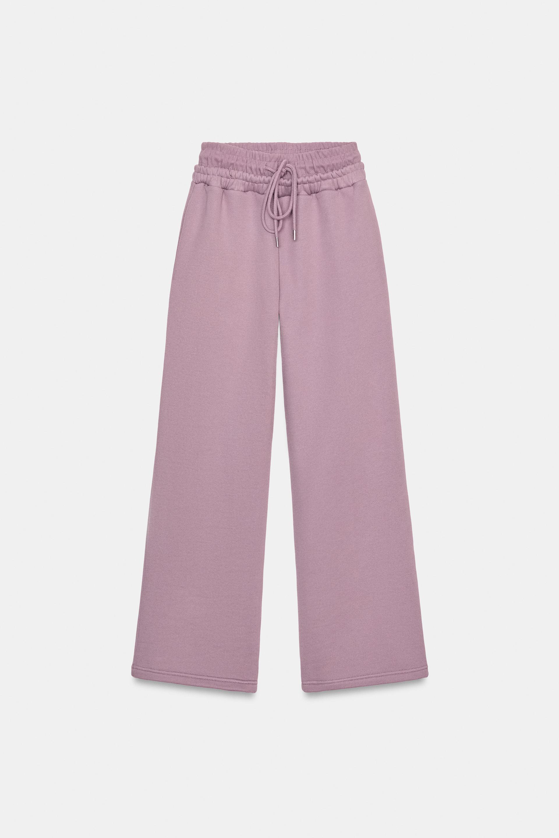 STRAIGHT LEG PLUSH PANTS by ZARA