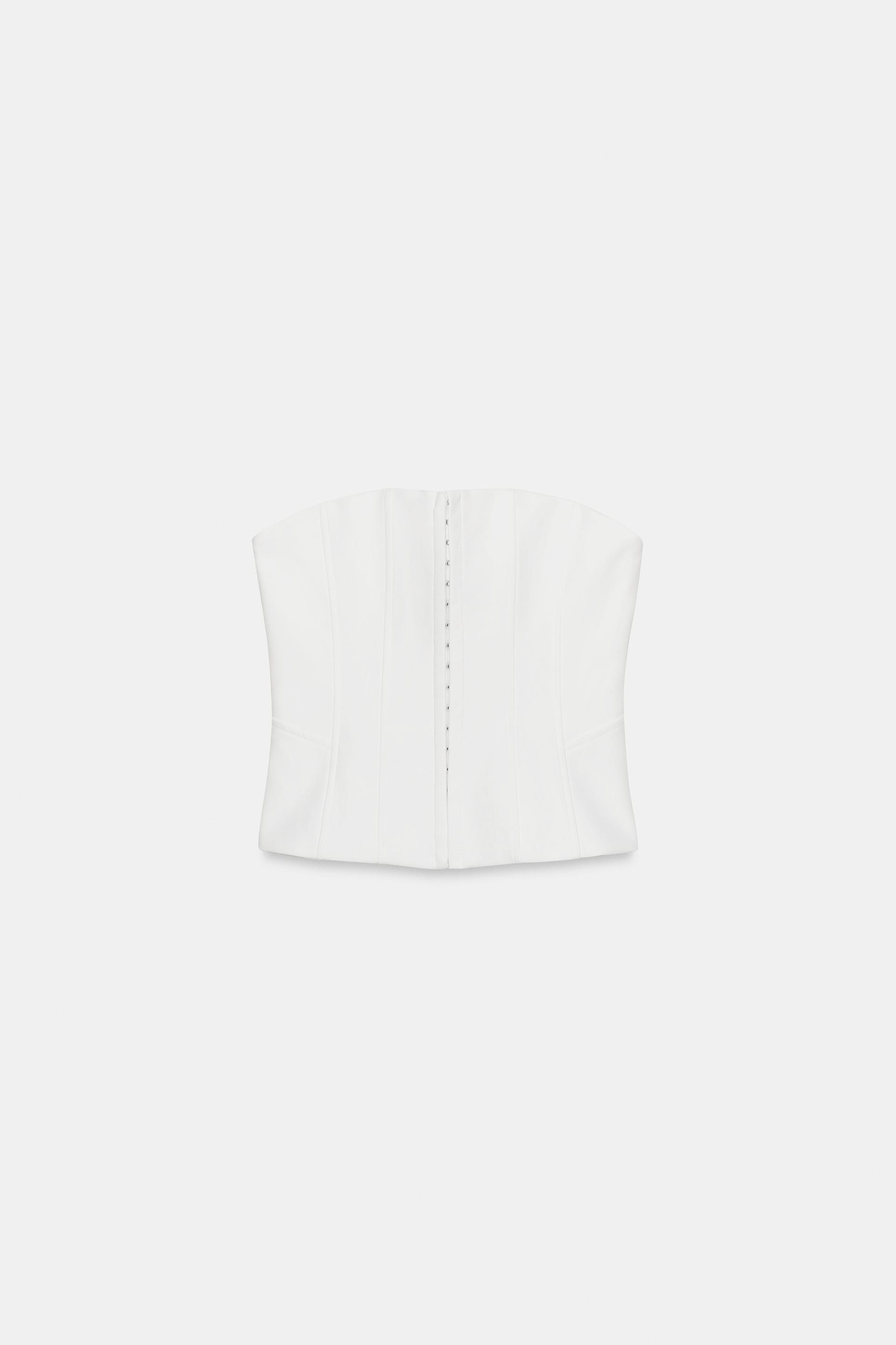 STRAPLESS CORSET TOP by ZARA