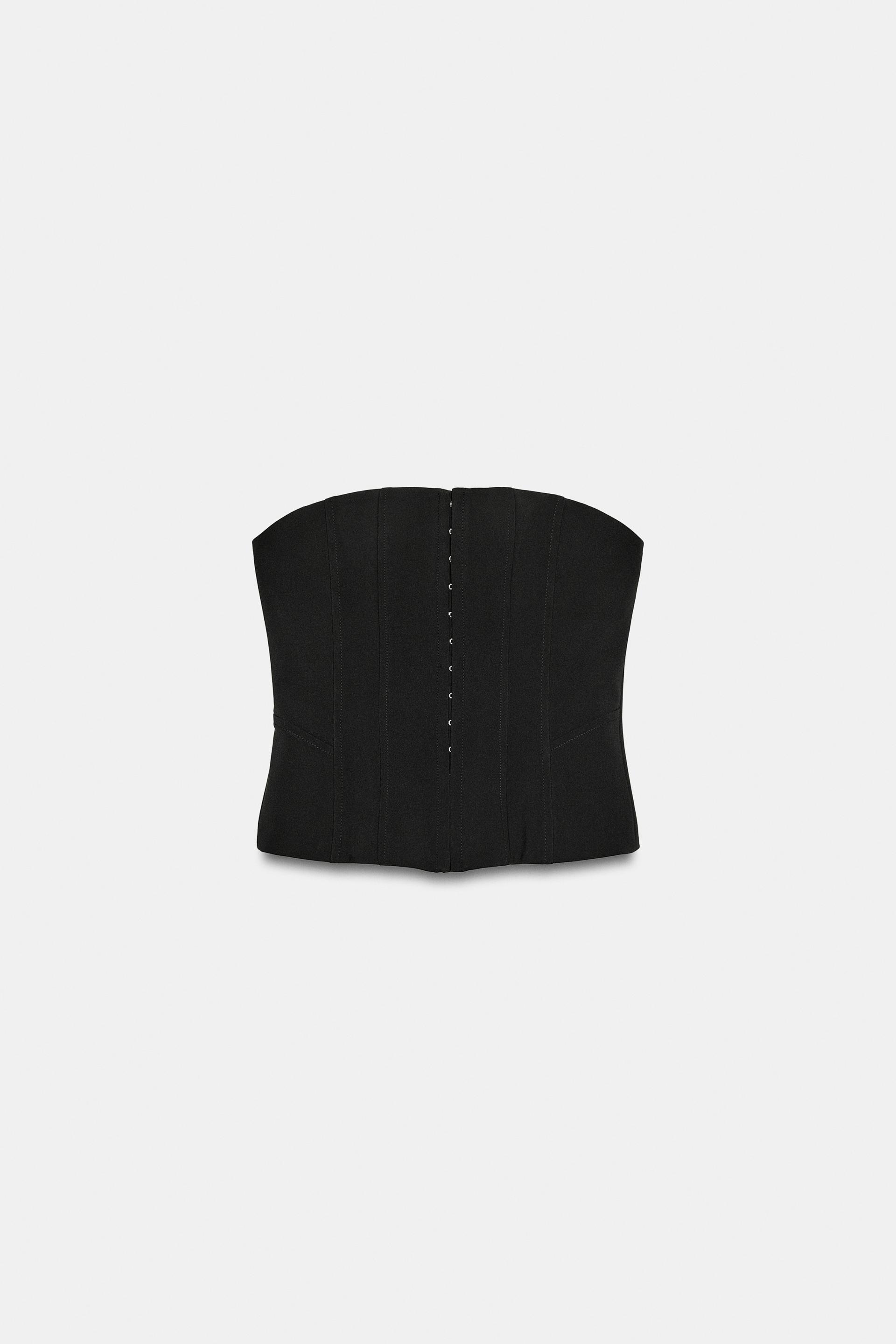 STRAPLESS CORSET TOP by ZARA