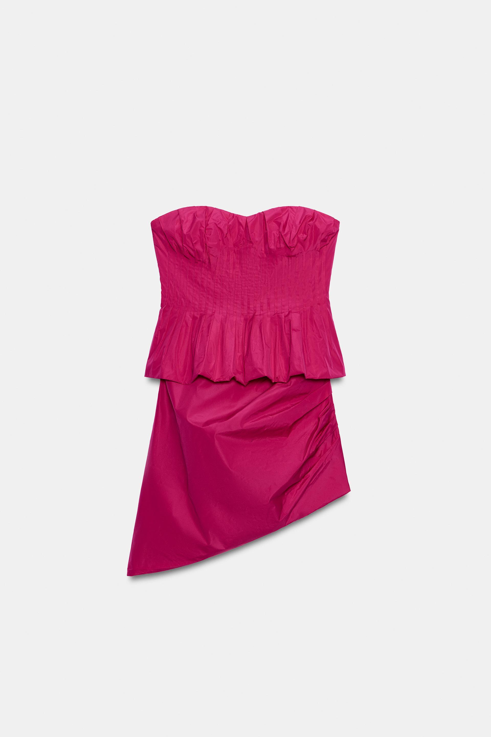 STRAPLESS MINI DRESS by ZARA