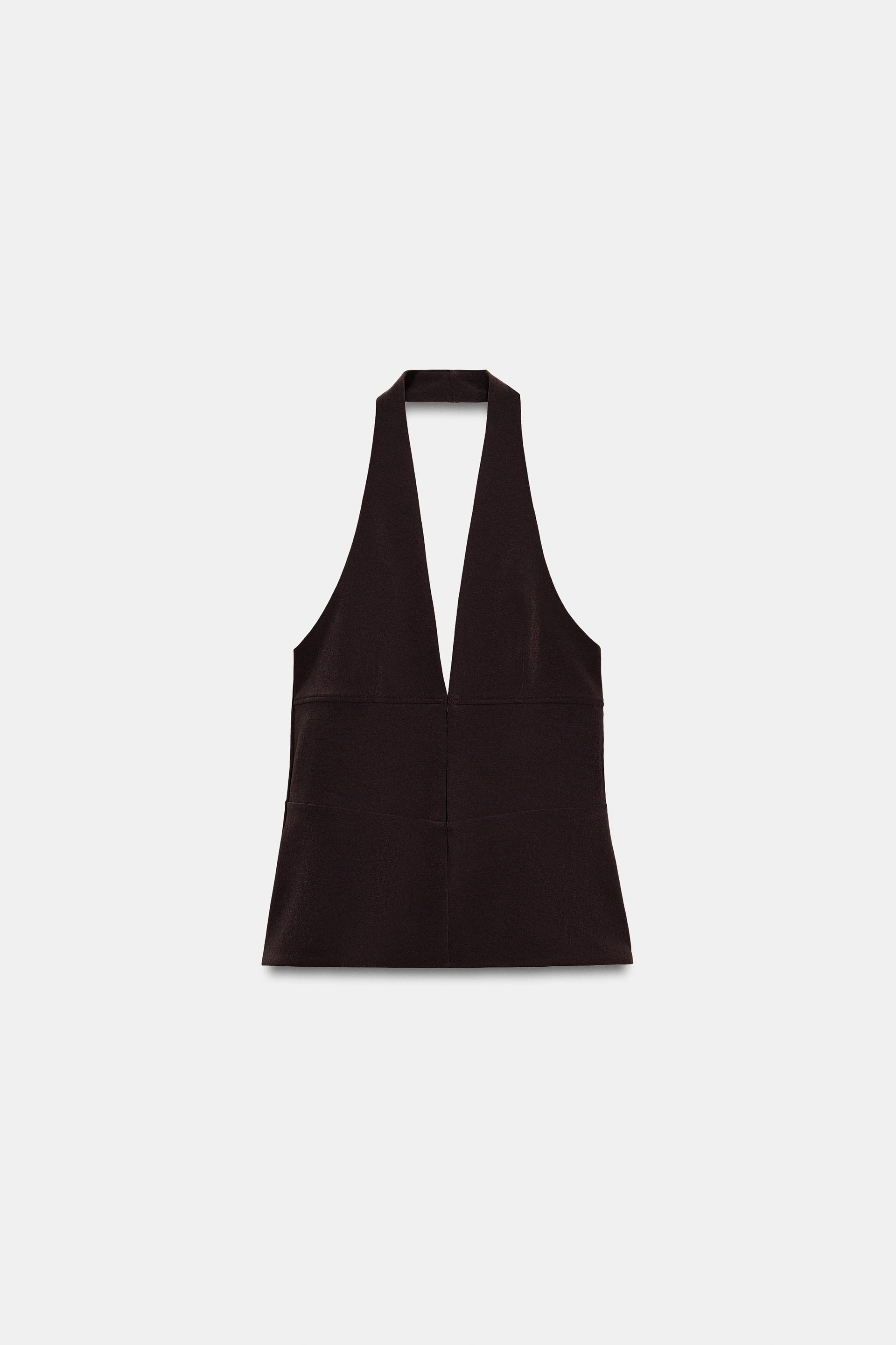 STRETCH HALTER TOP by ZARA