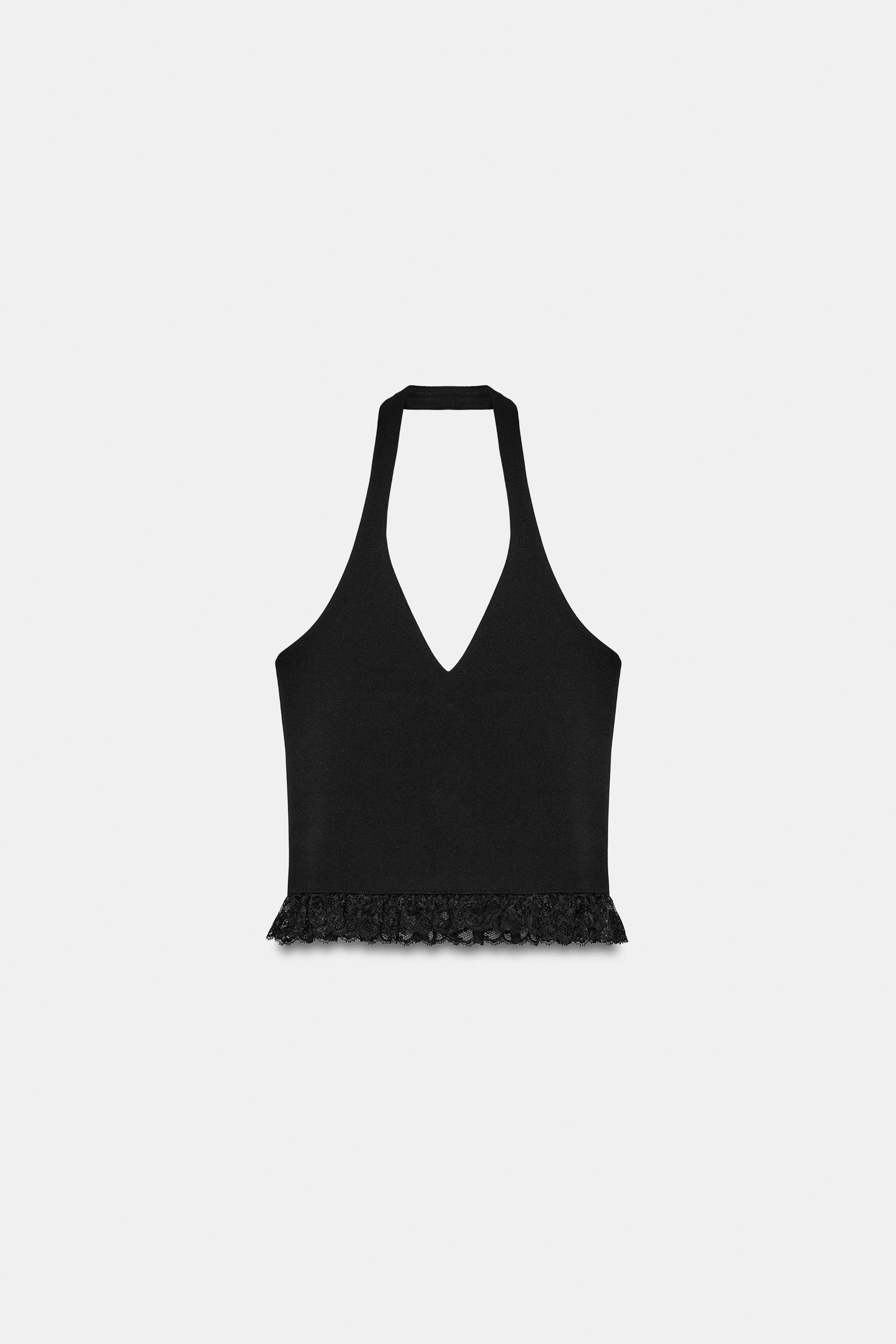 STRETCH LACE TOP by ZARA