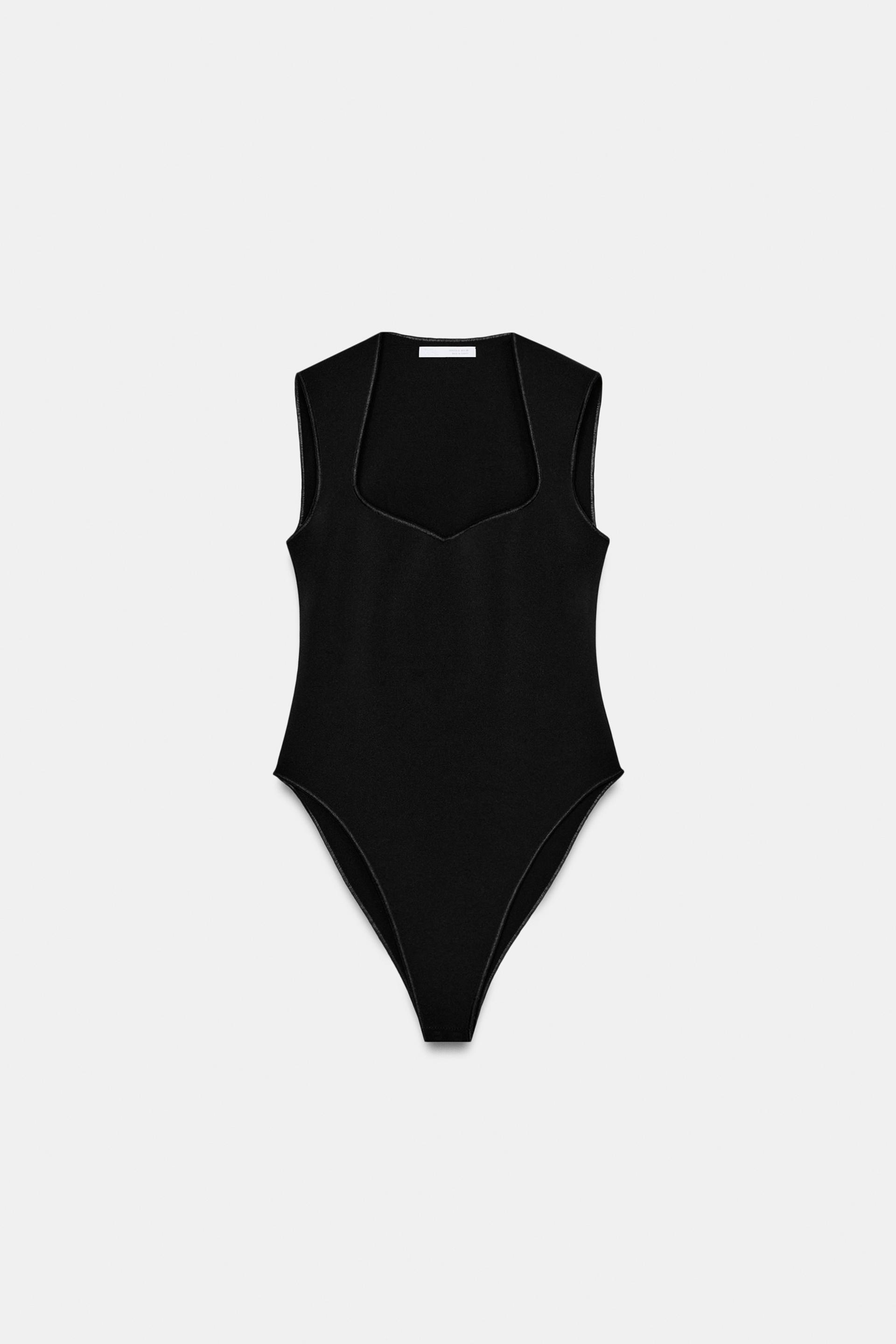 STRETCH SQUARE NECK BODYSUIT by ZARA