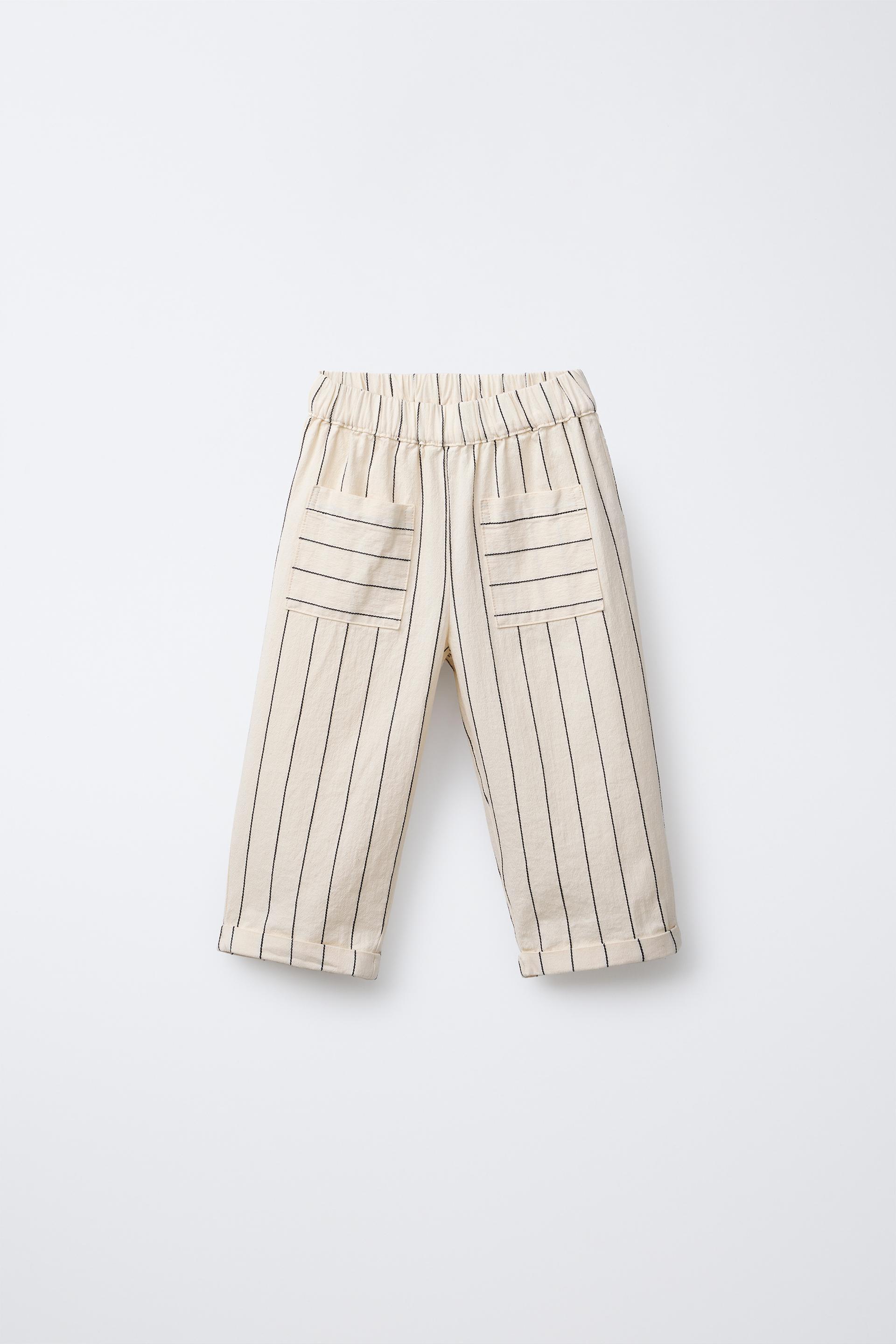 STRIPED BAGGY PANTS by ZARA