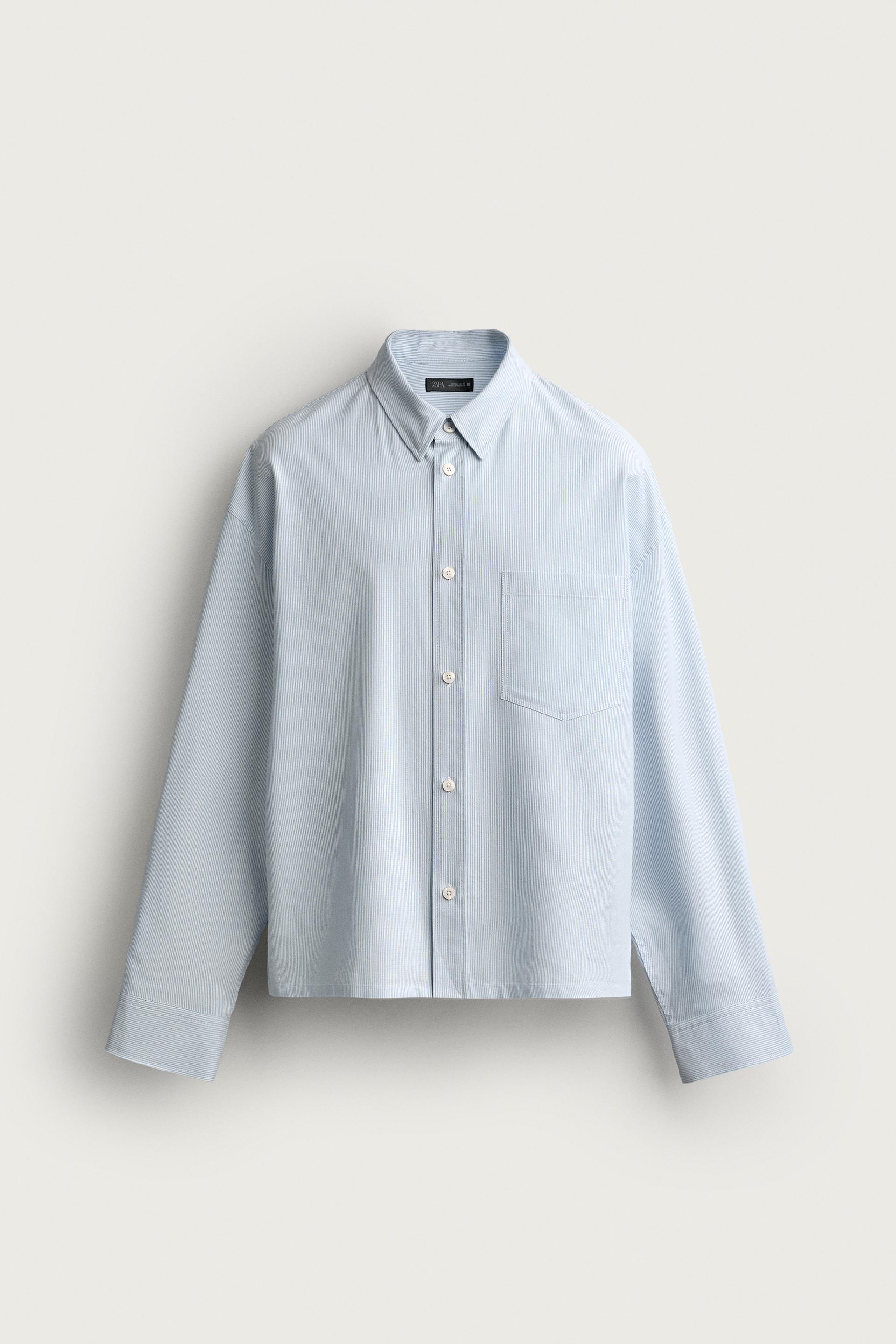 STRIPED BOXY-FIT SHIRT by ZARA