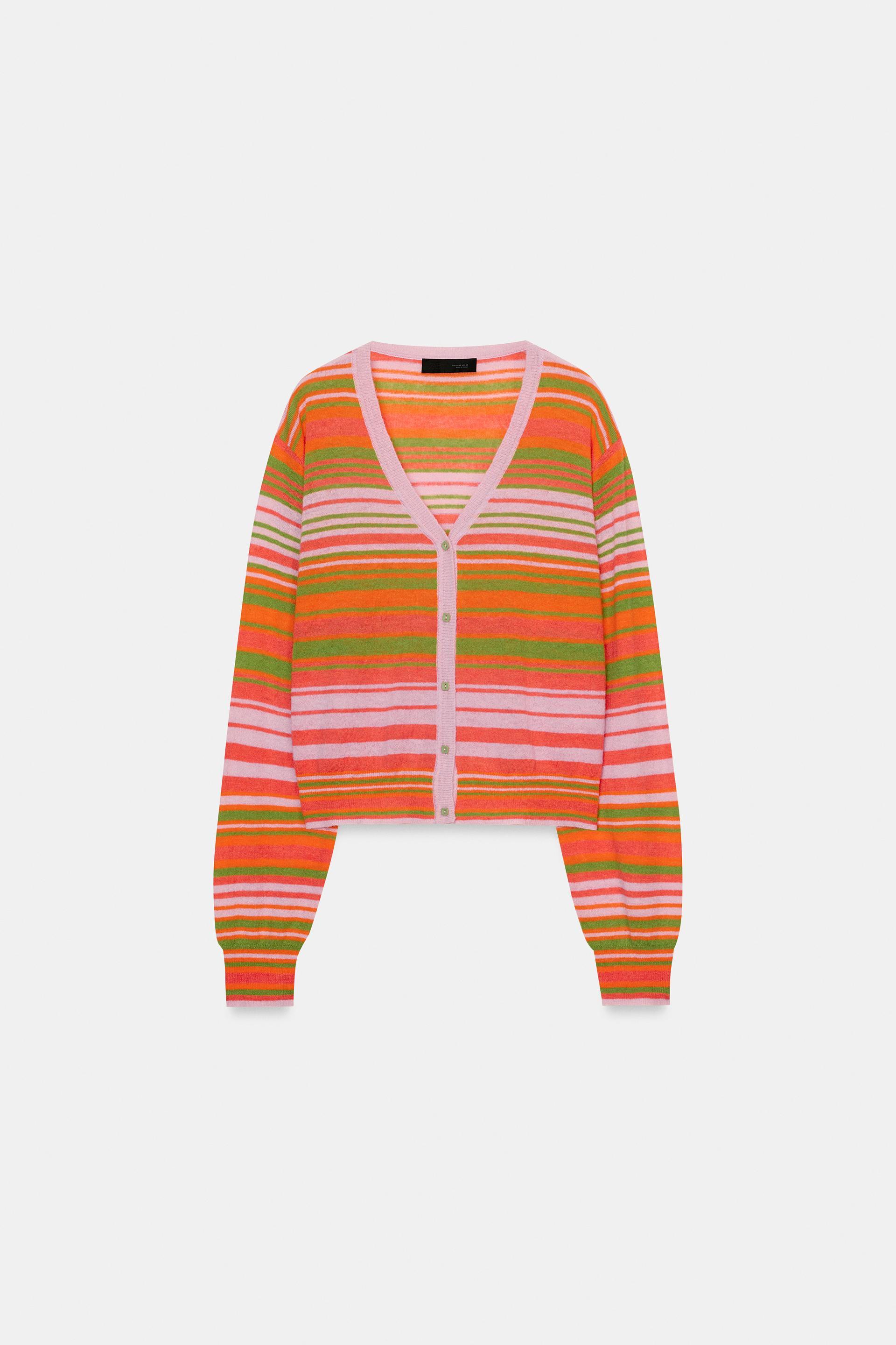 STRIPED CARDIGAN by ZARA