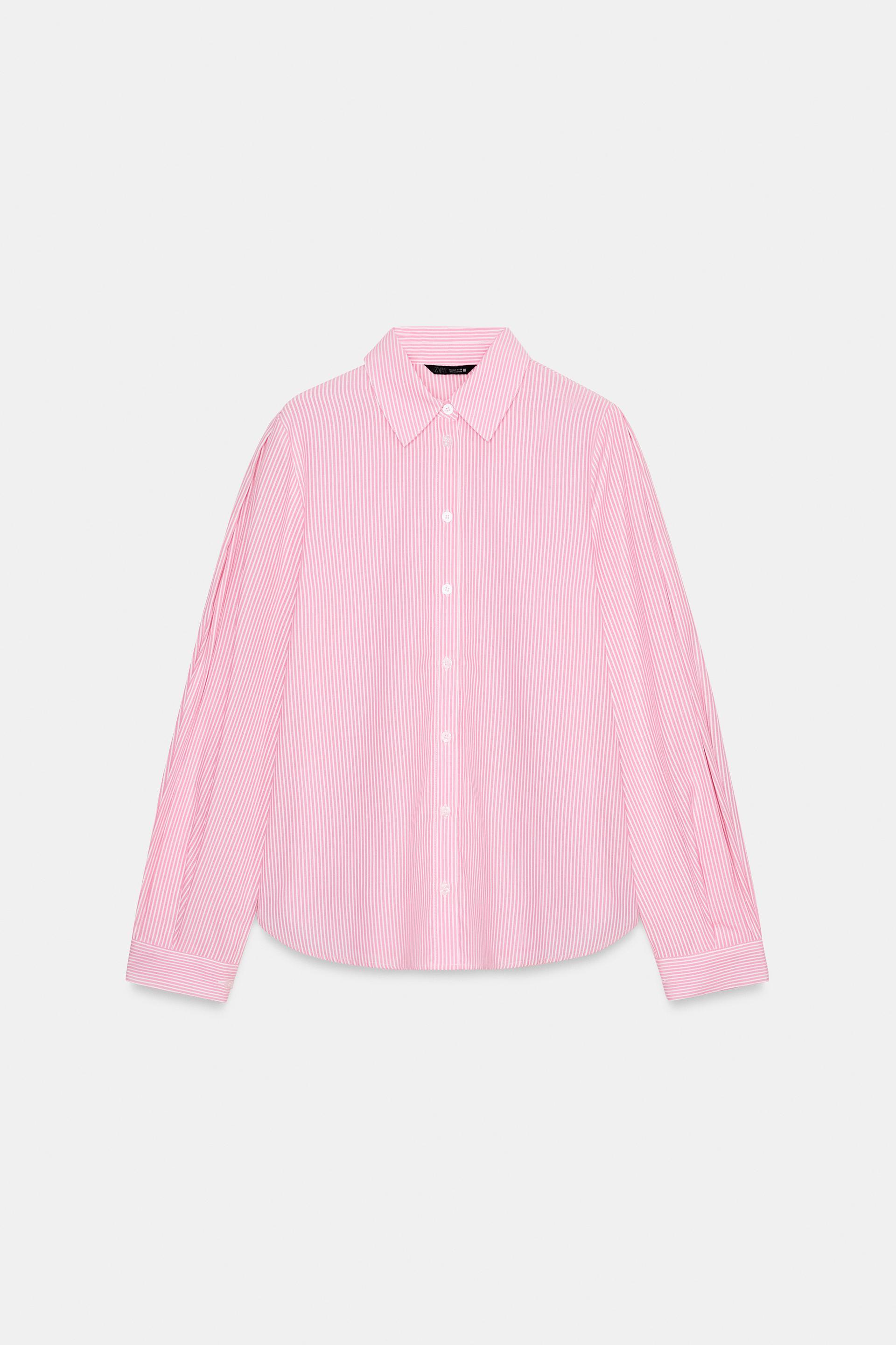 STRIPED COTTON SHIRT by ZARA