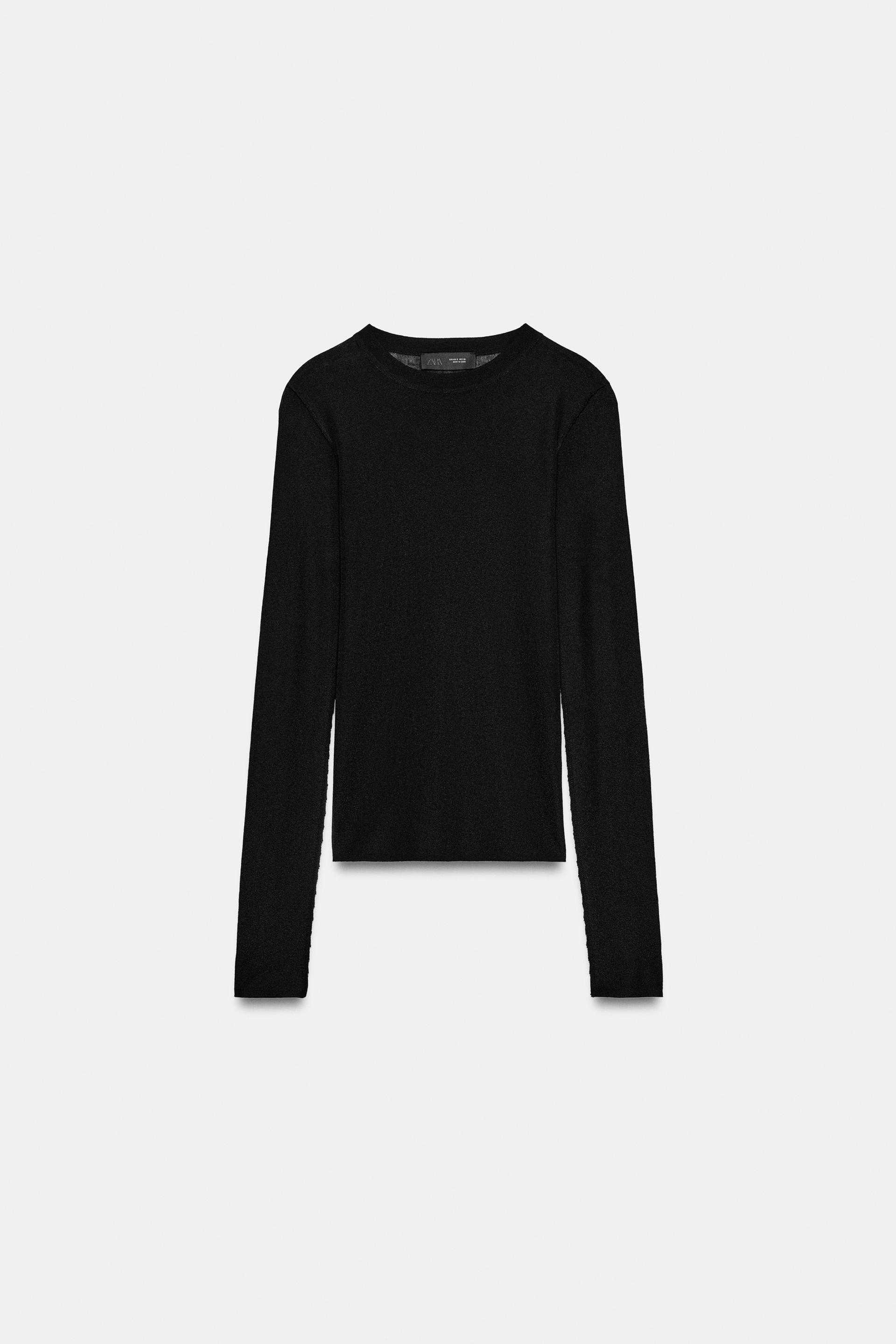 STRIPED FINE KNIT JUMPER by ZARA
