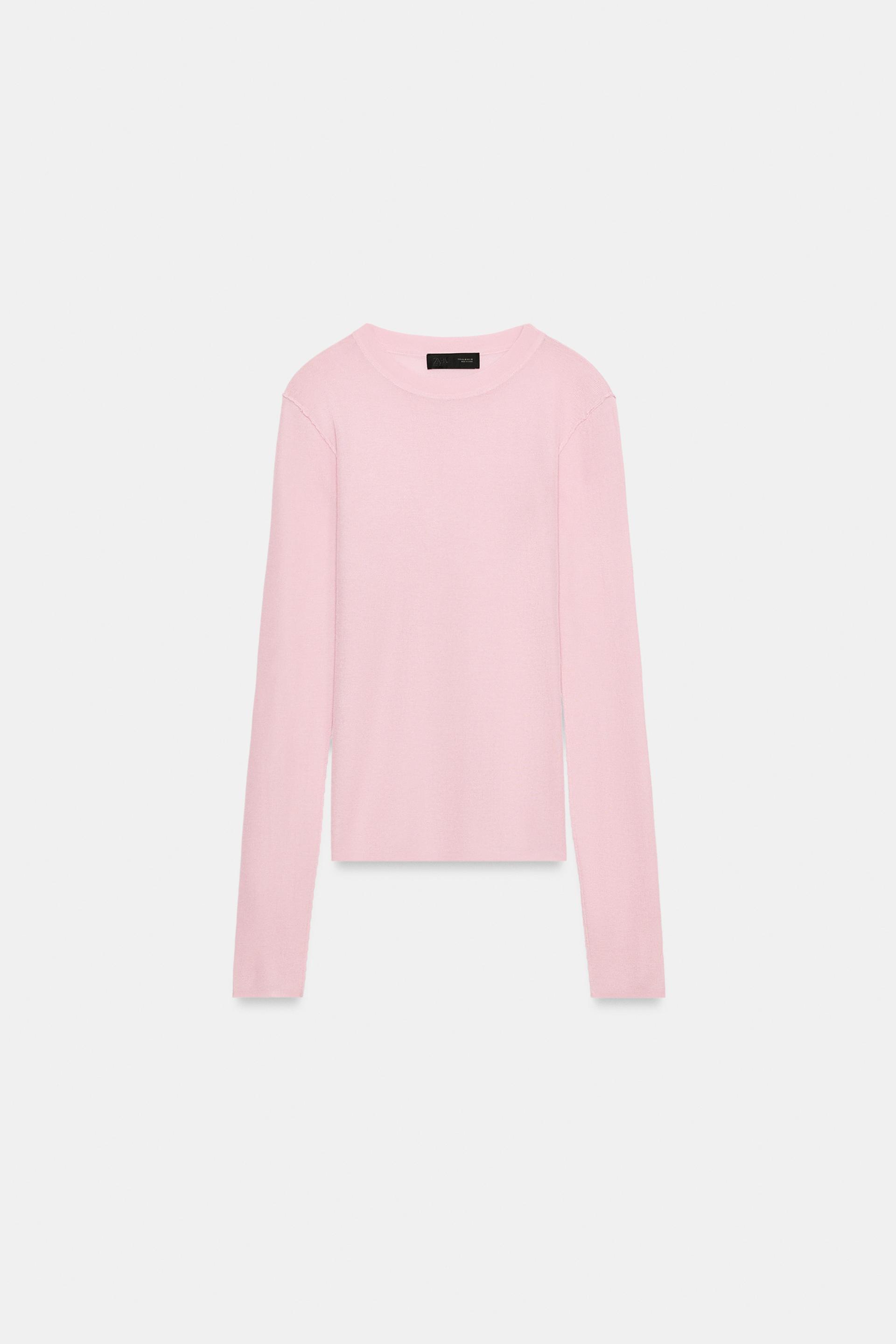STRIPED FINE KNIT JUMPER by ZARA