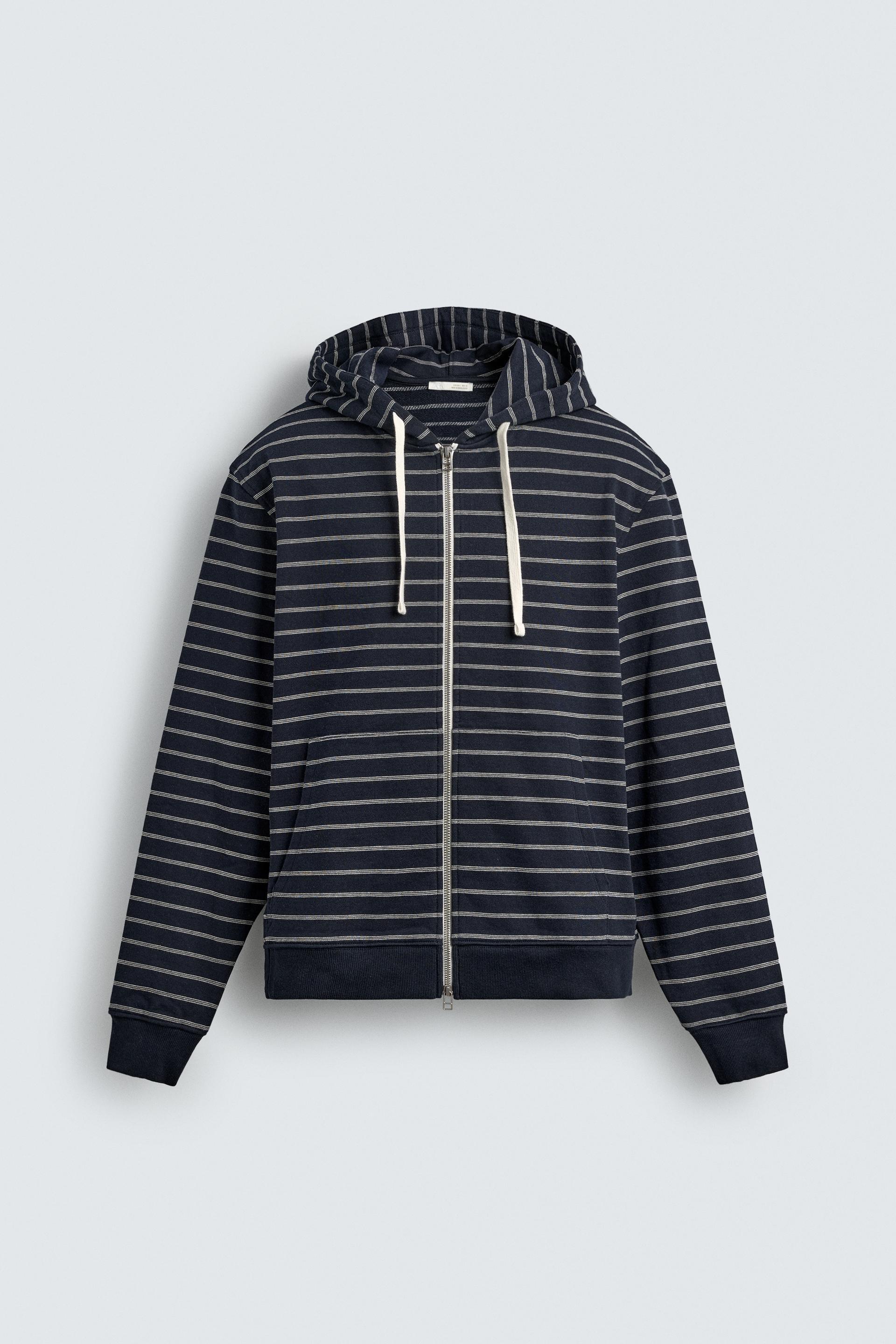 STRIPED HOODIE SWEAT-SHIRT by ZARA