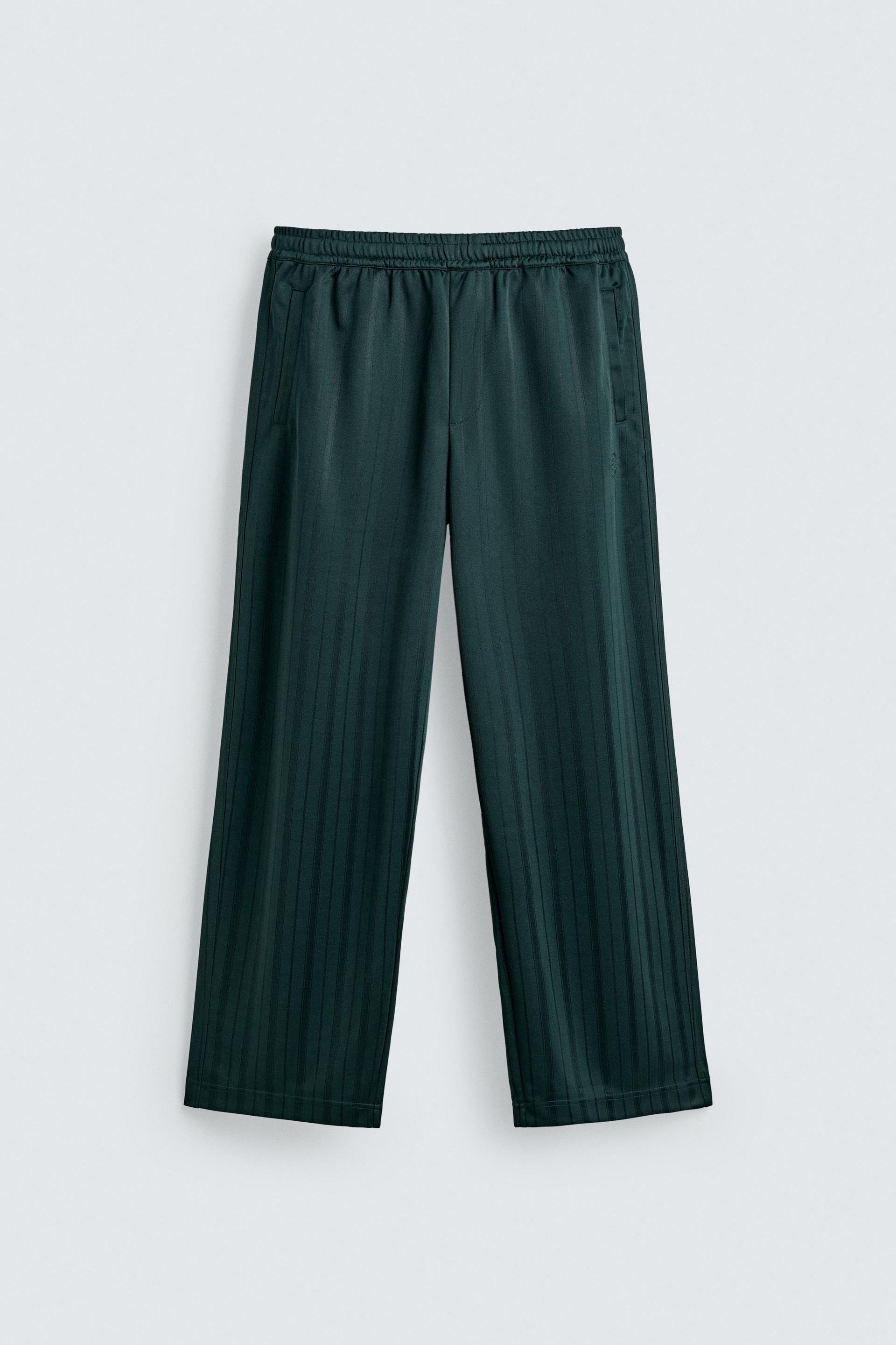 STRIPED JACQUARD JOGGING PANTS by ZARA