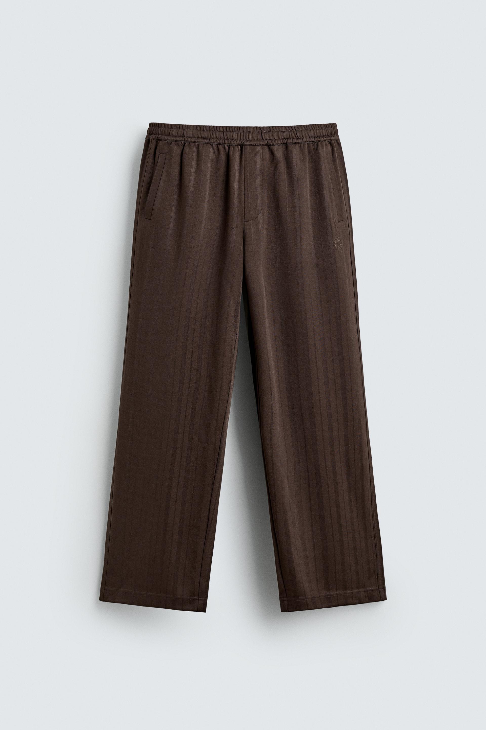 STRIPED JACQUARD JOGGING PANTS by ZARA