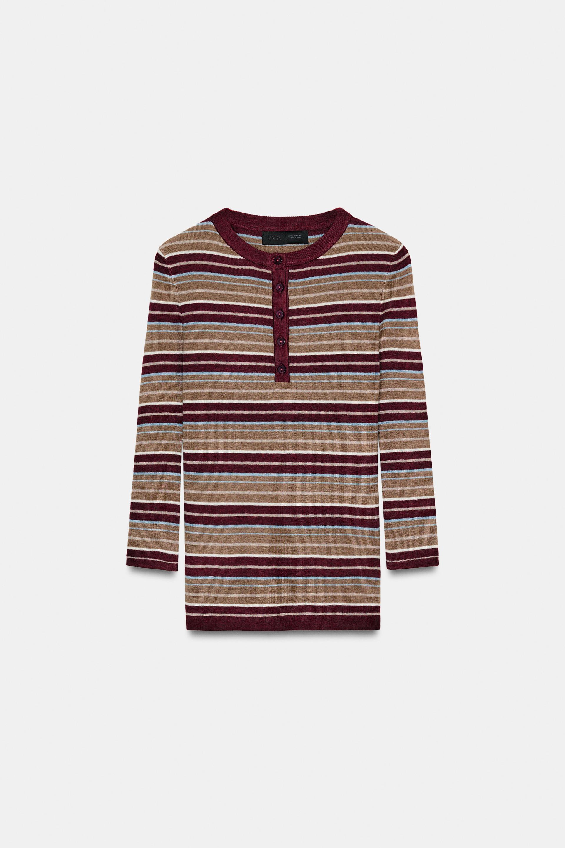 STRIPED KNIT JUMPER by ZARA