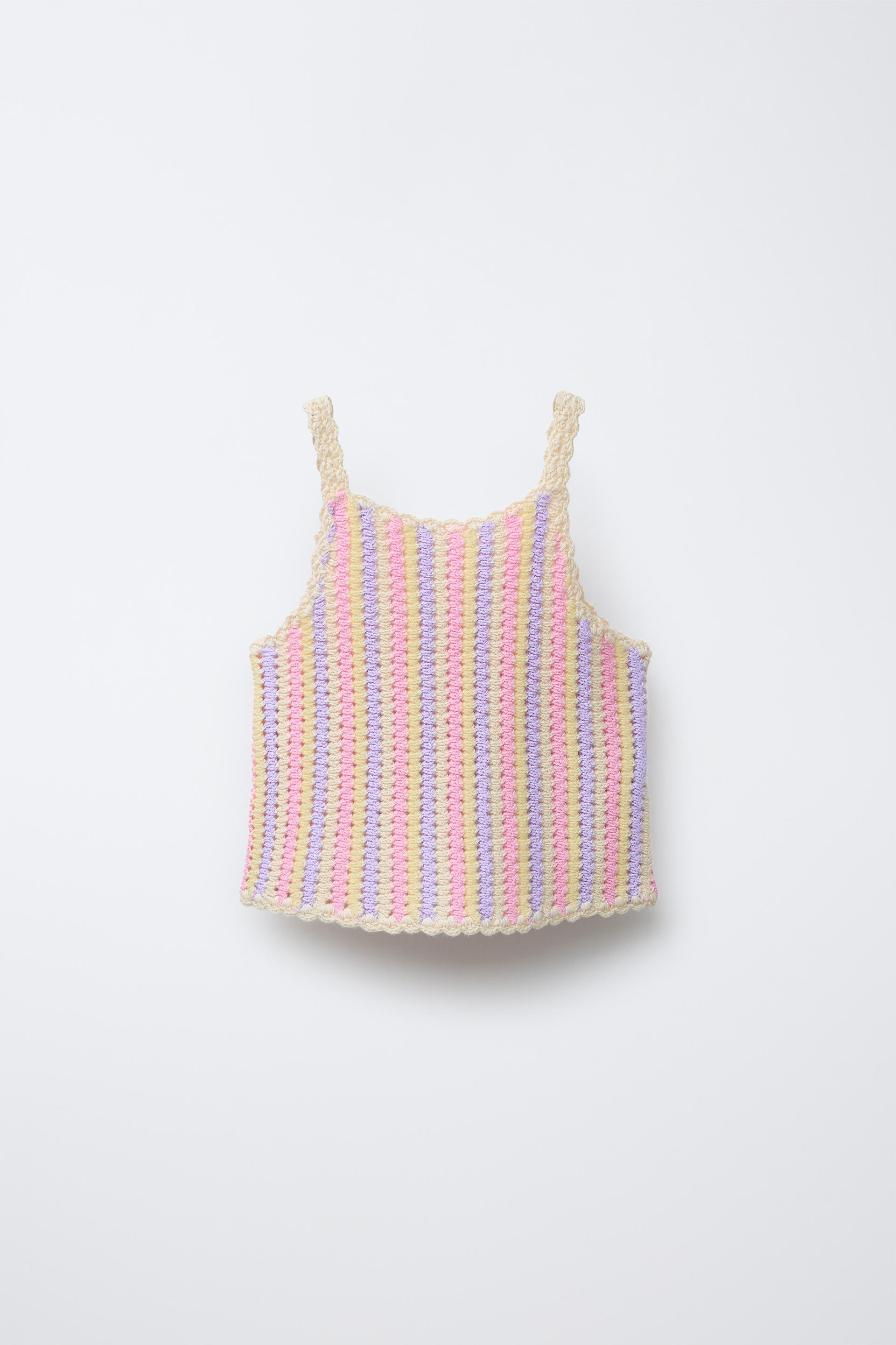 STRIPED KNIT TOP by ZARA