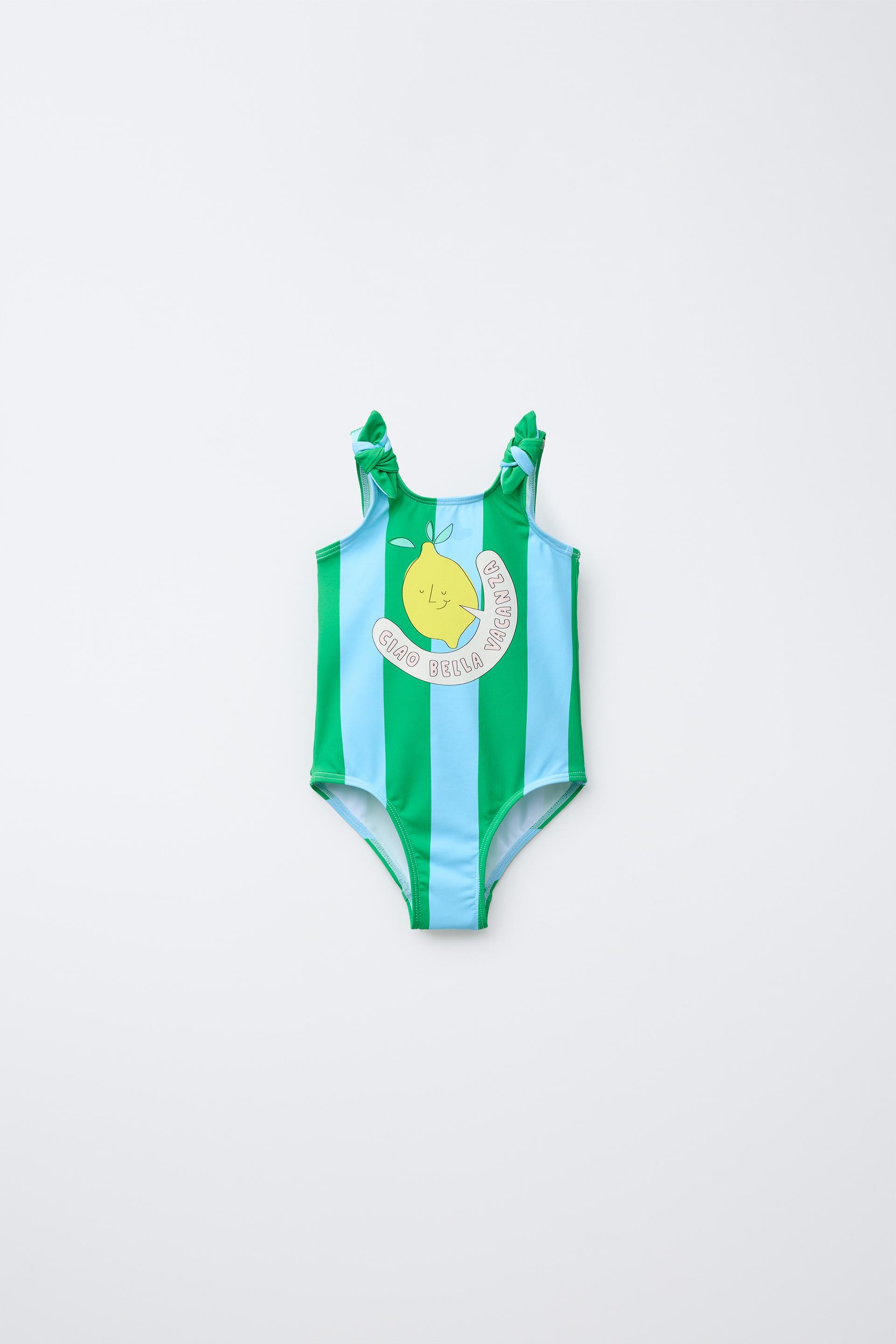STRIPED LEMON SWIMSUIT by ZARA