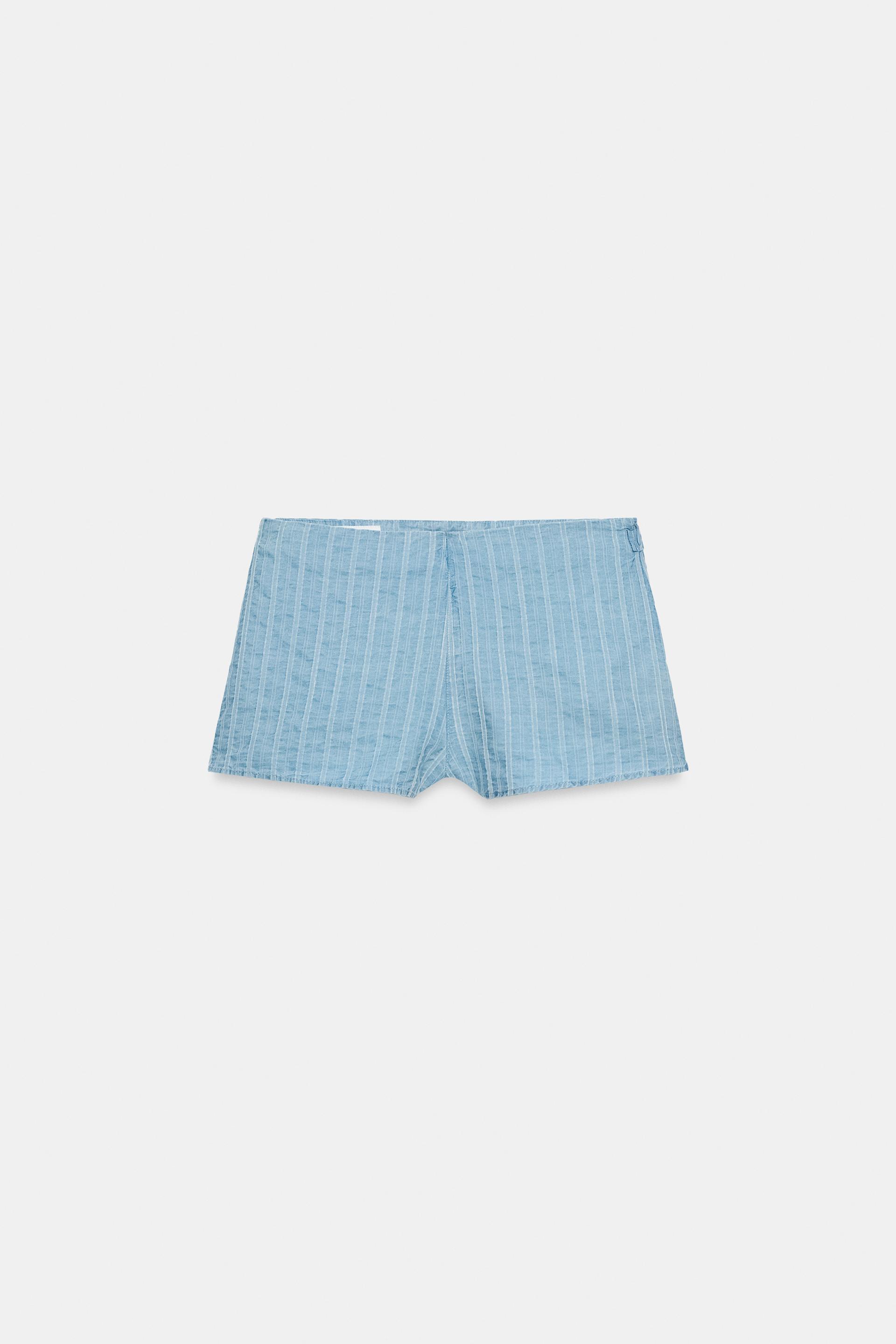 STRIPED MINI SHORTS by ZARA