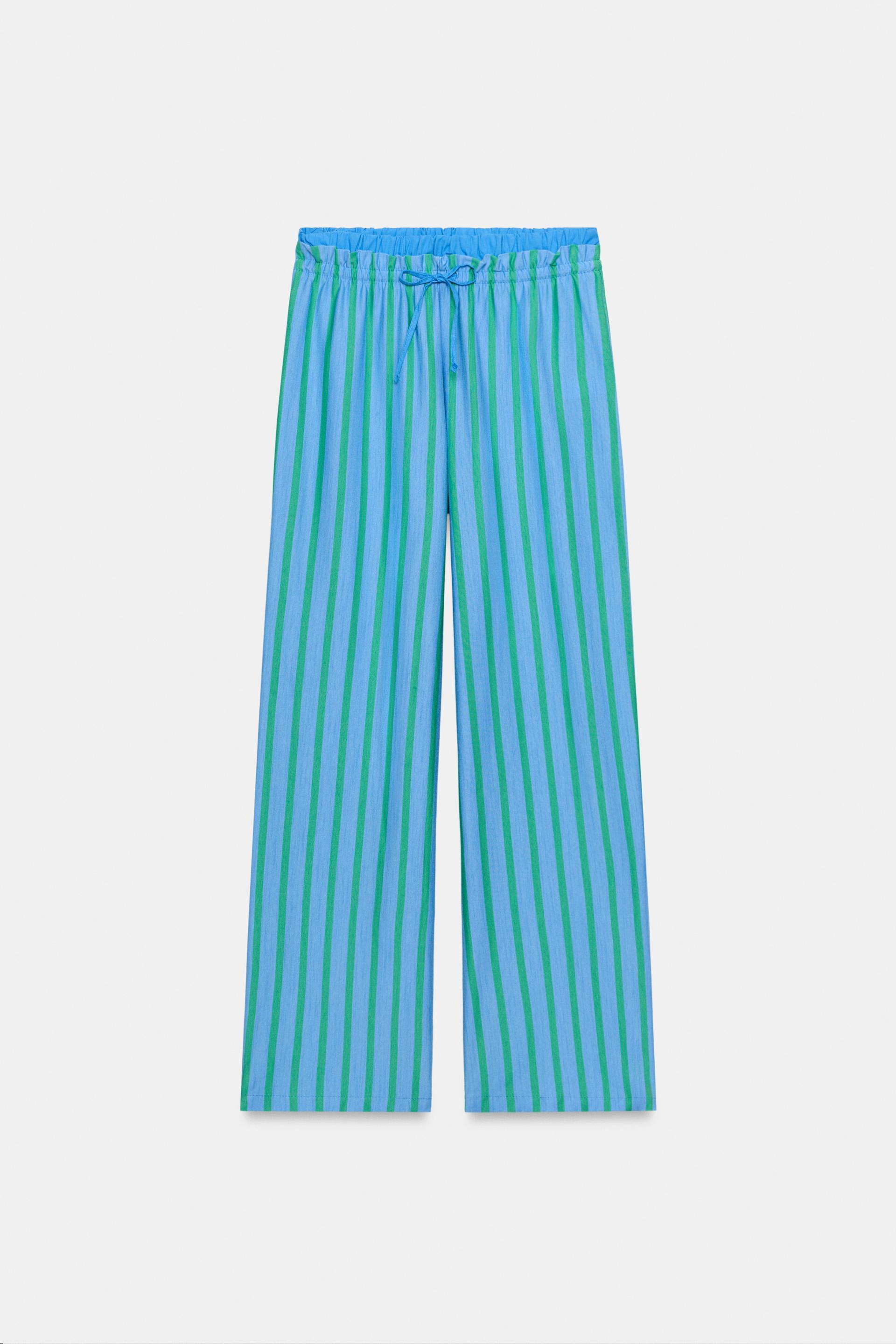 STRIPED PALAZZO PANTS by ZARA