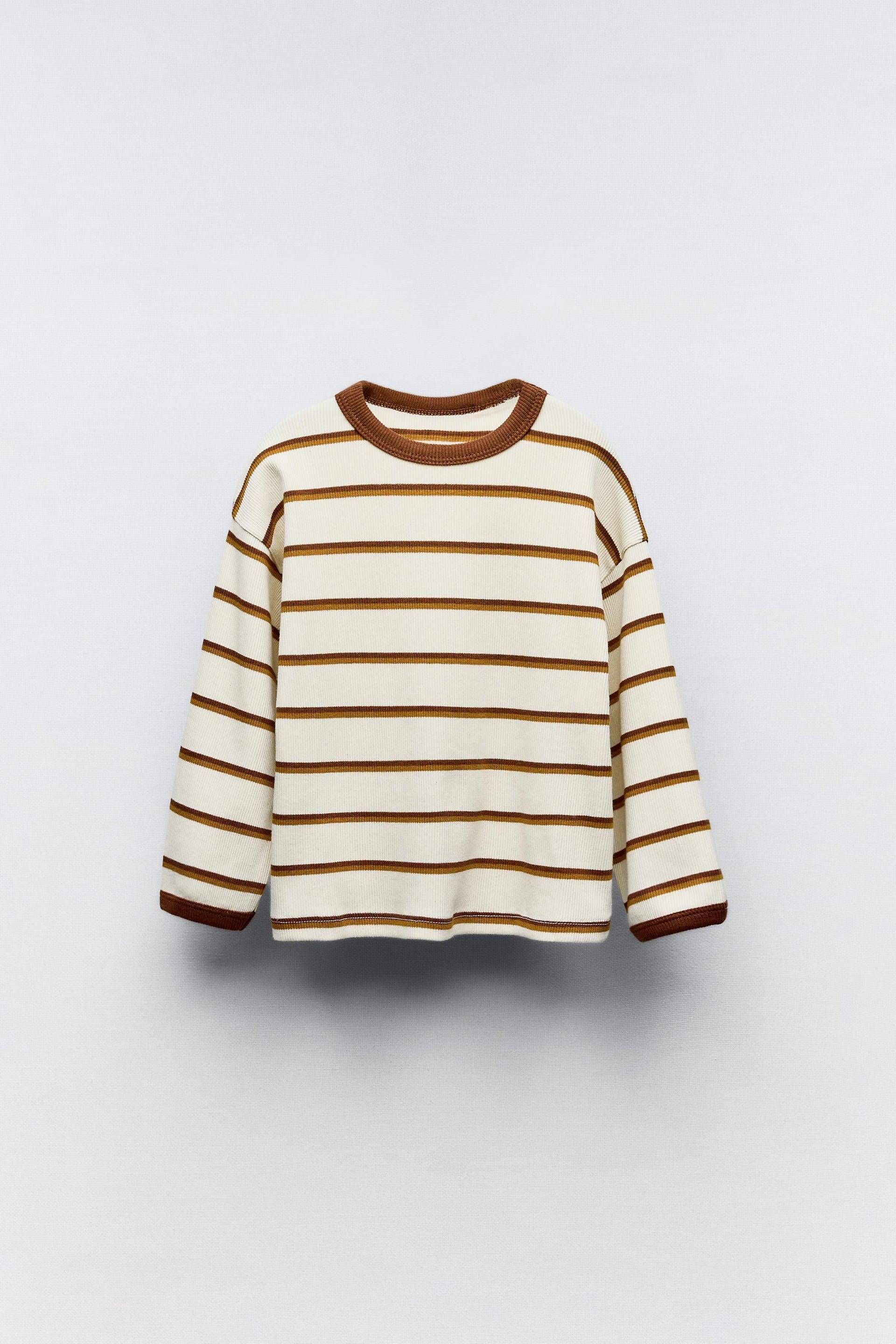 STRIPED RIB T-SHIRT by ZARA