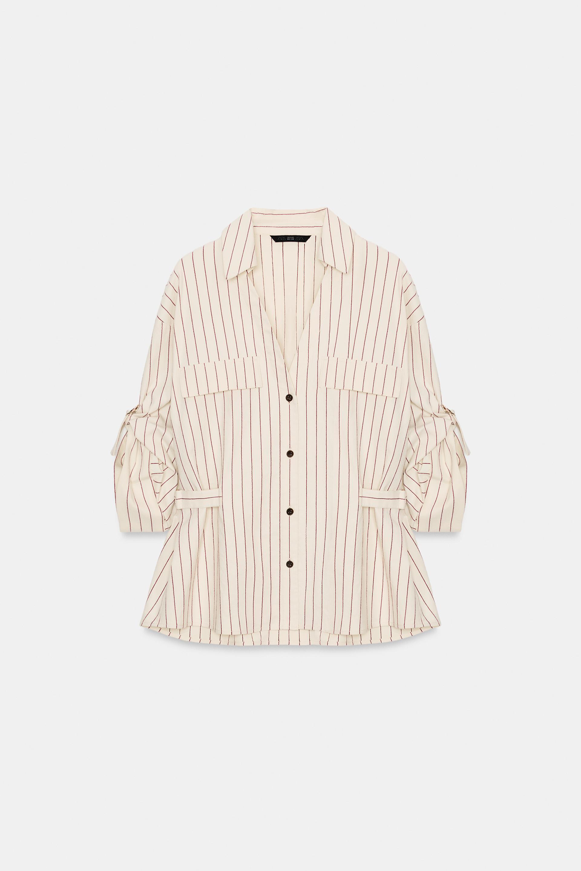 STRIPED SAFARI SHIRT by ZARA
