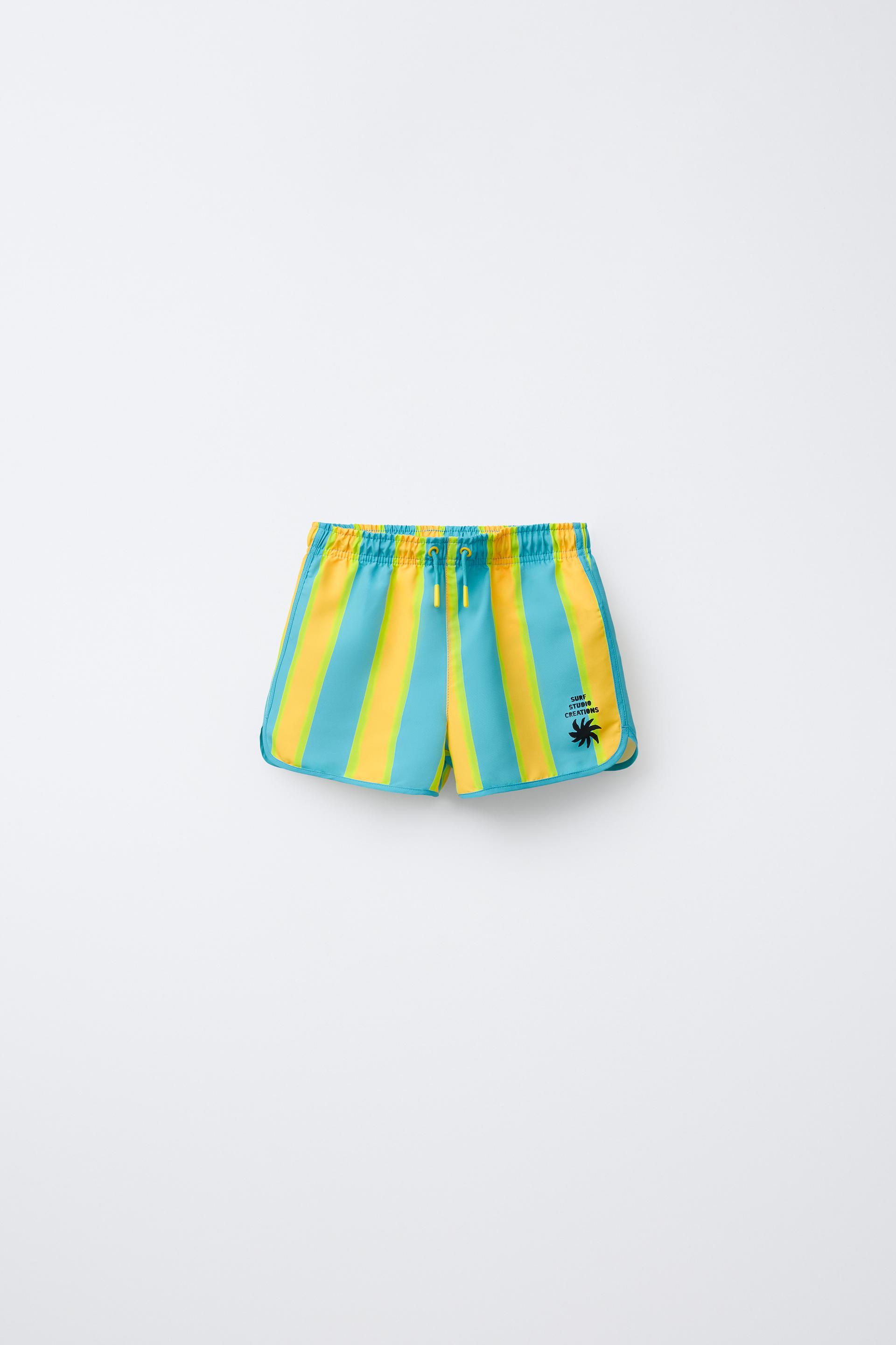 STRIPED SWIM SHORTS by ZARA