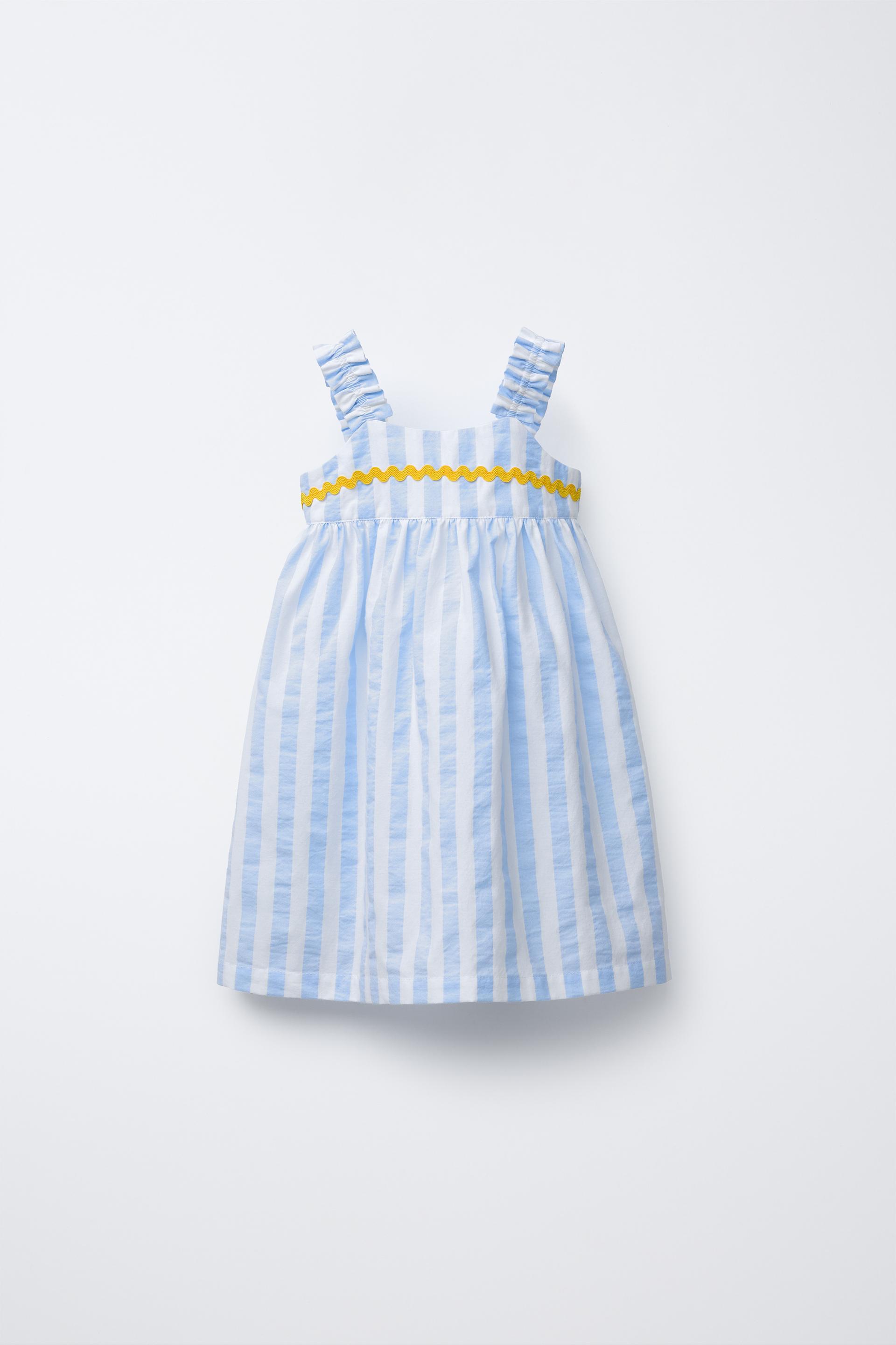 STRIPED WAVY TRIM DRESS CASA LAWA © X ZARA KIDS by ZARA