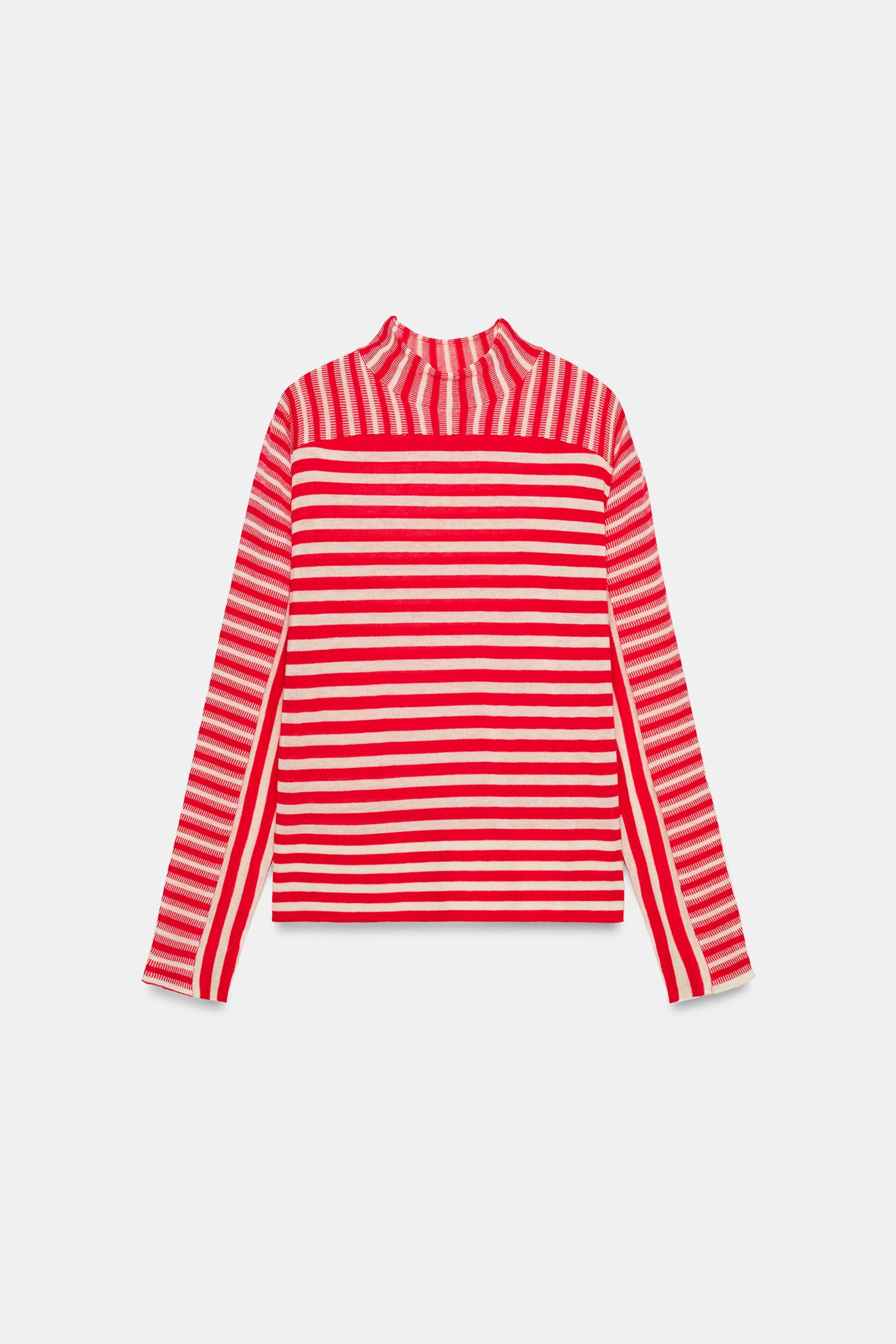 STRIPED WOOL JUMPER by ZARA