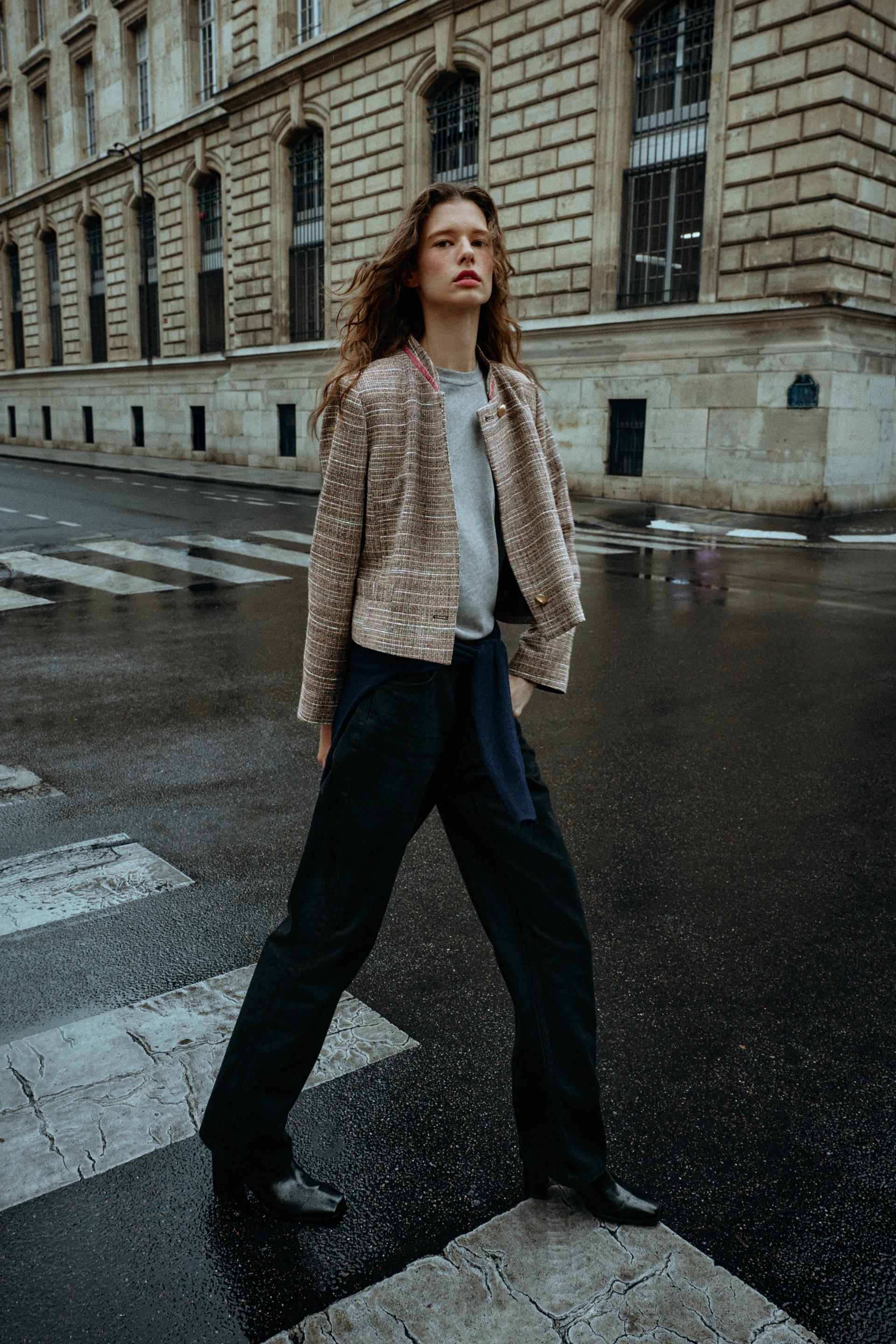 STRUCTURED CROPPED BLAZER by ZARA