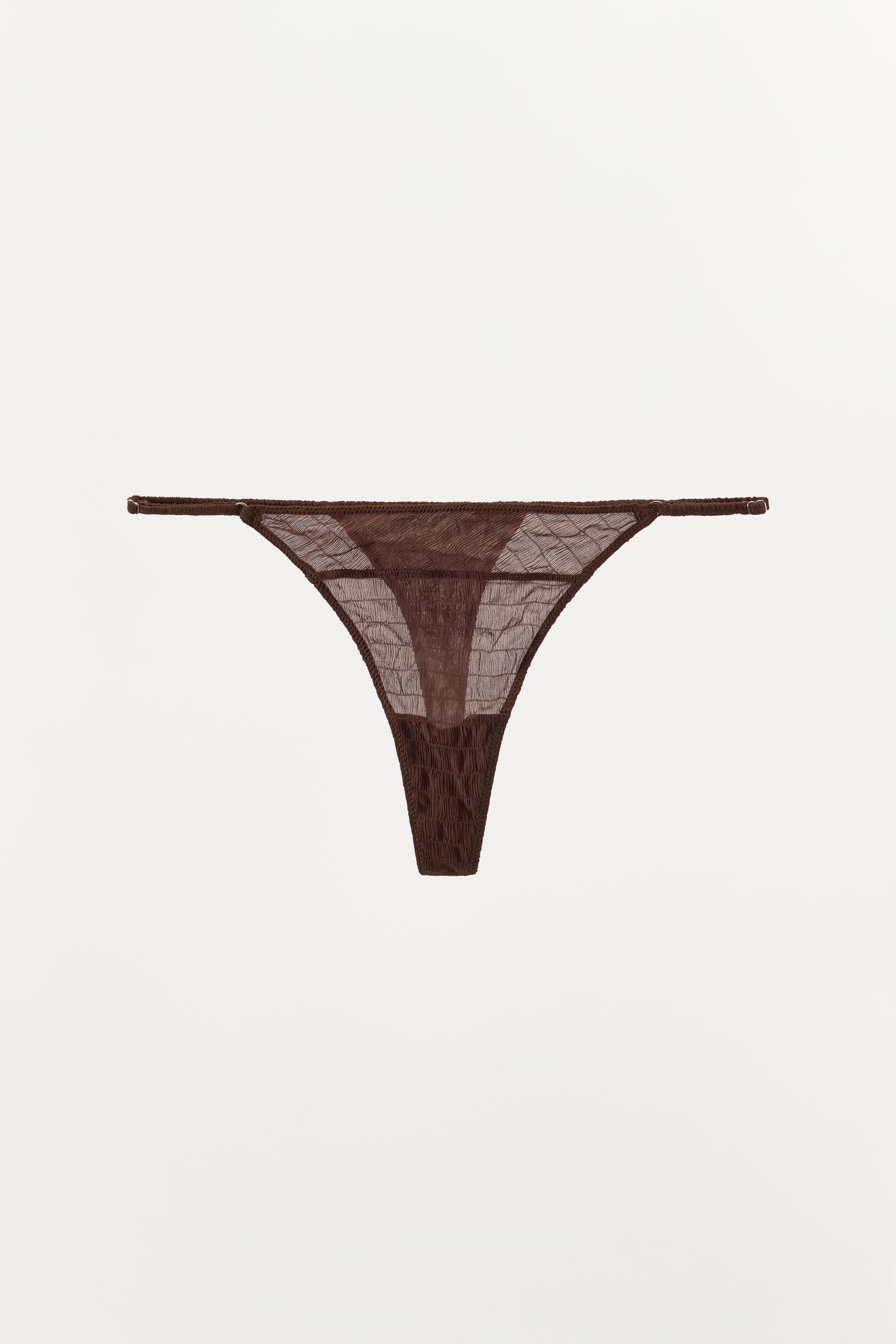 STRUCTURED SILK THONG LIMITED EDITION by ZARA