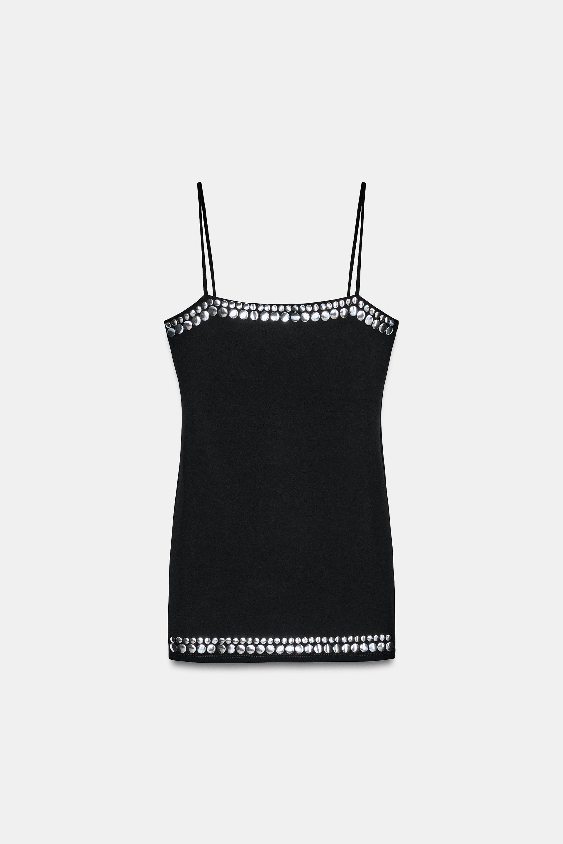 STUDDED MINI DRESS by ZARA