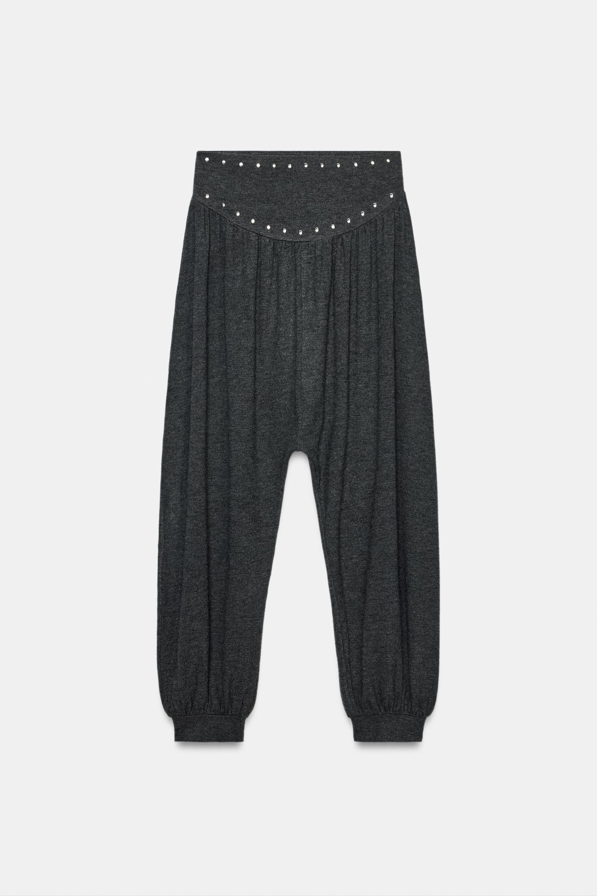 STUDDED  PANTS by ZARA