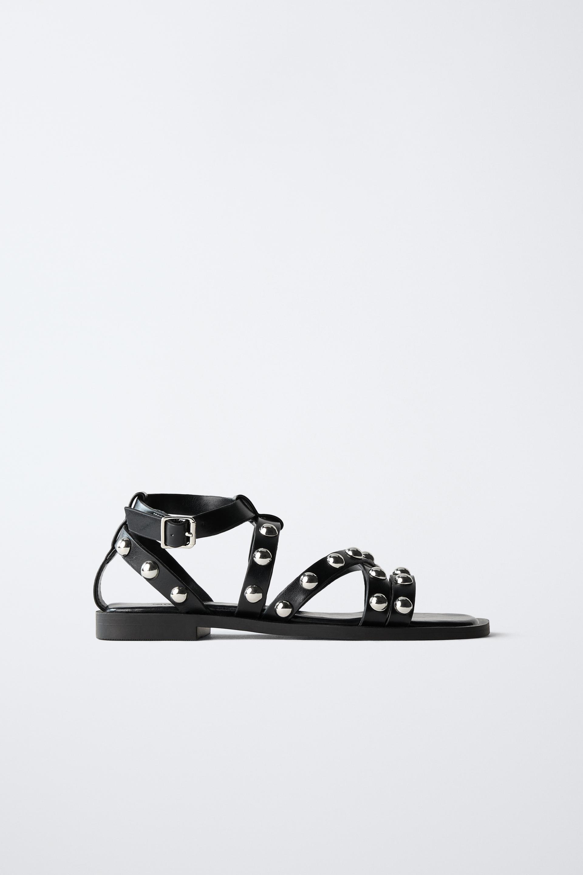 STUDDED SANDALS by ZARA