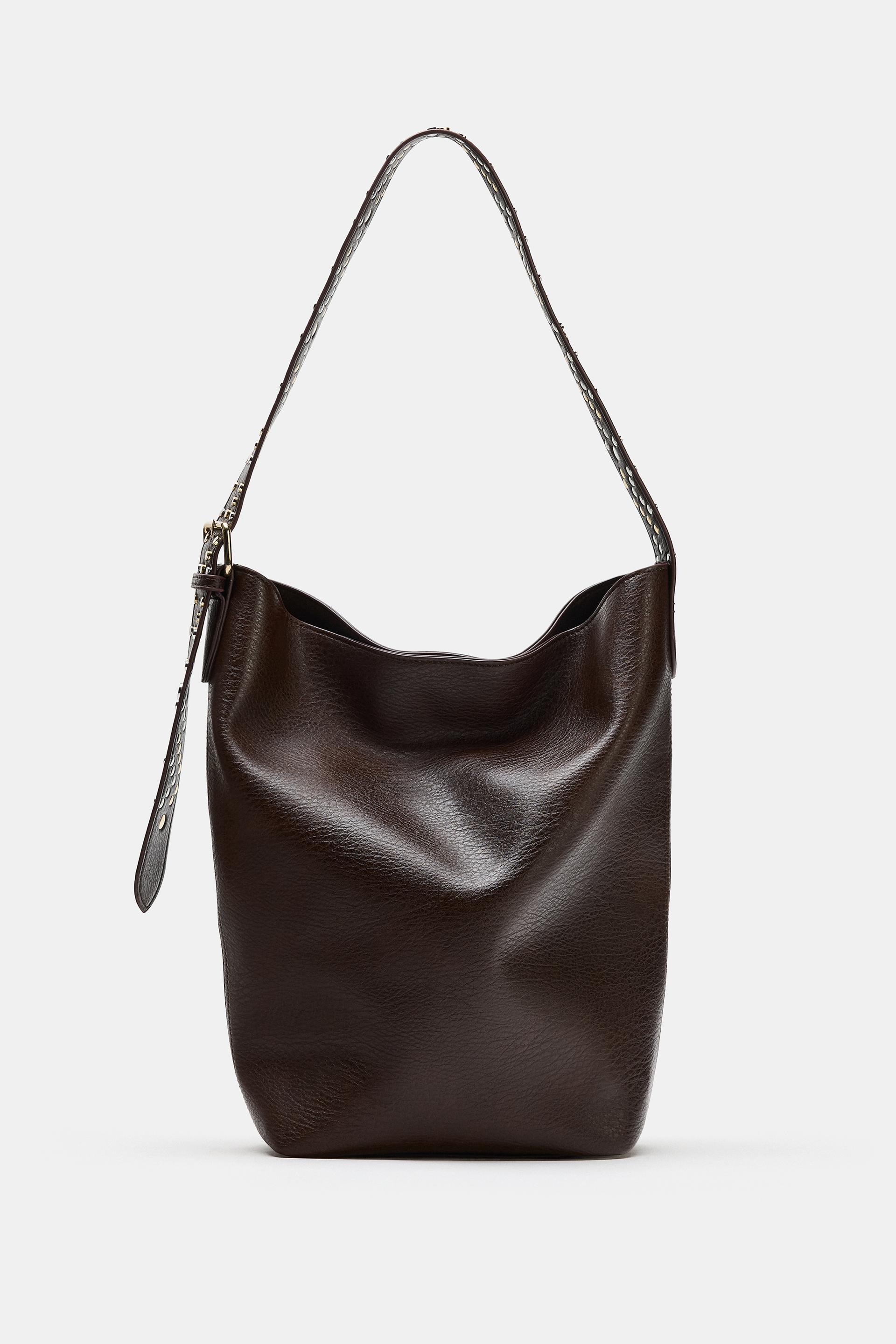 STUDDED SHOULDER BAG by ZARA