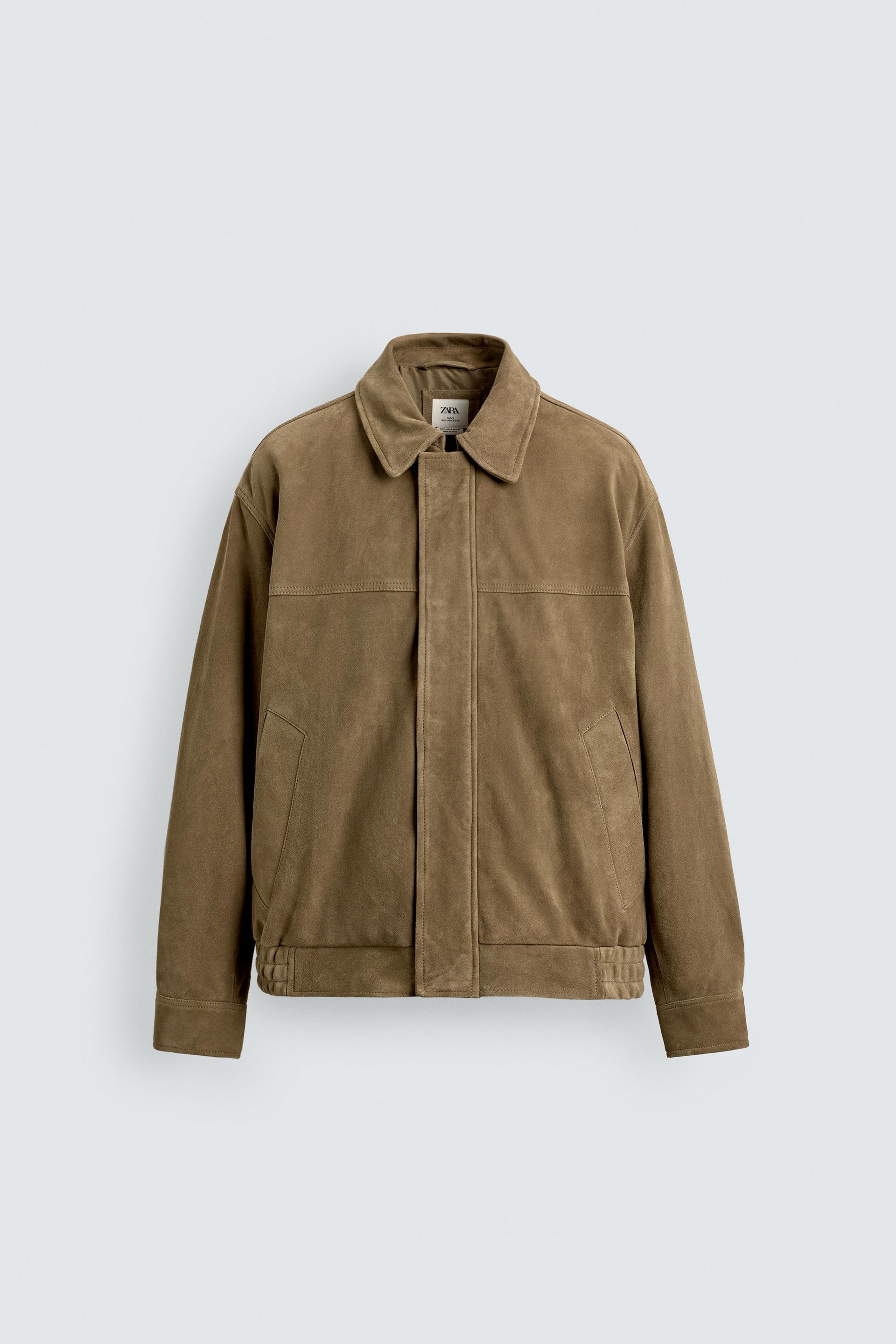 SUEDE LEATHER JACKET by ZARA