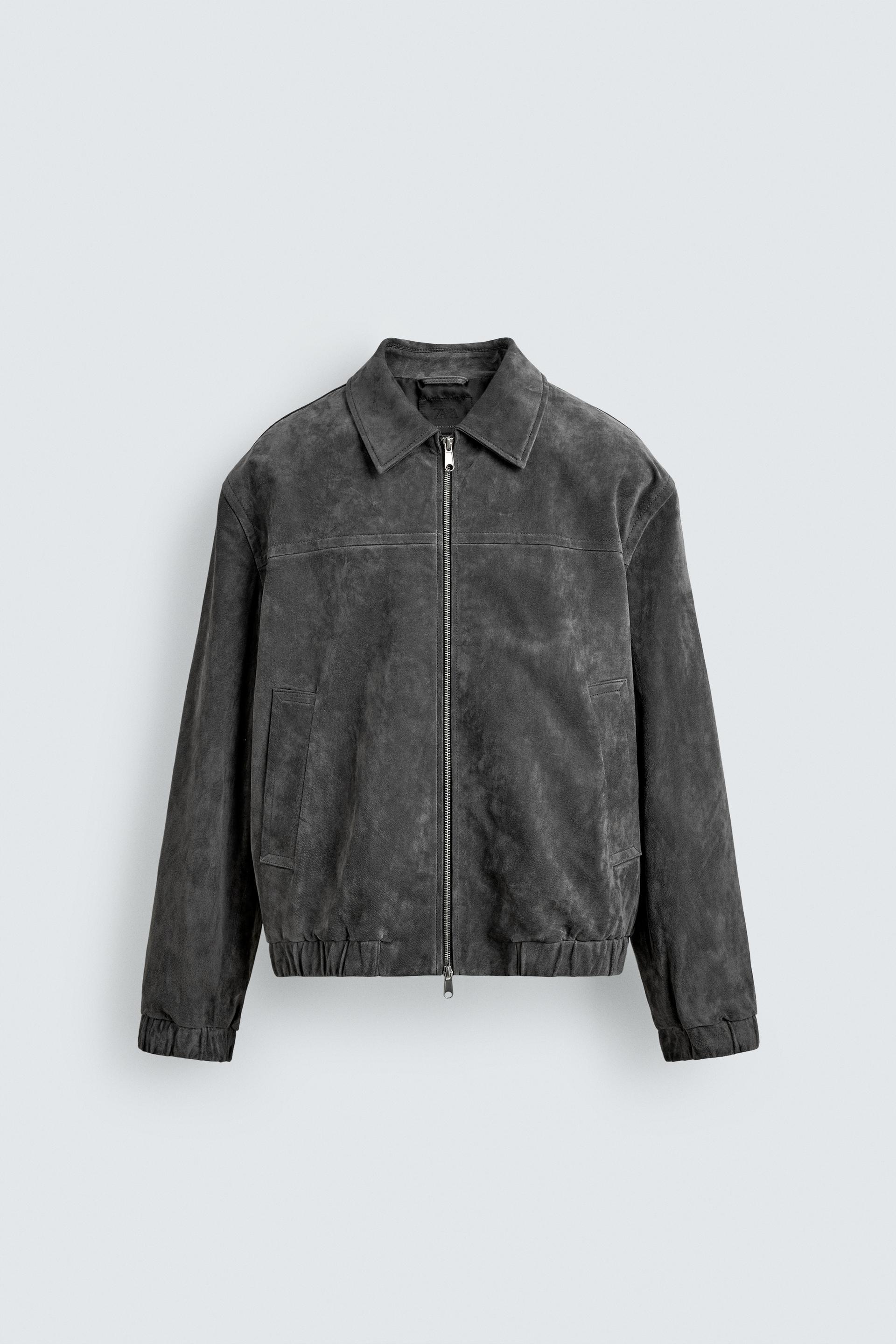 SUEDE LEATHER JACKET by ZARA