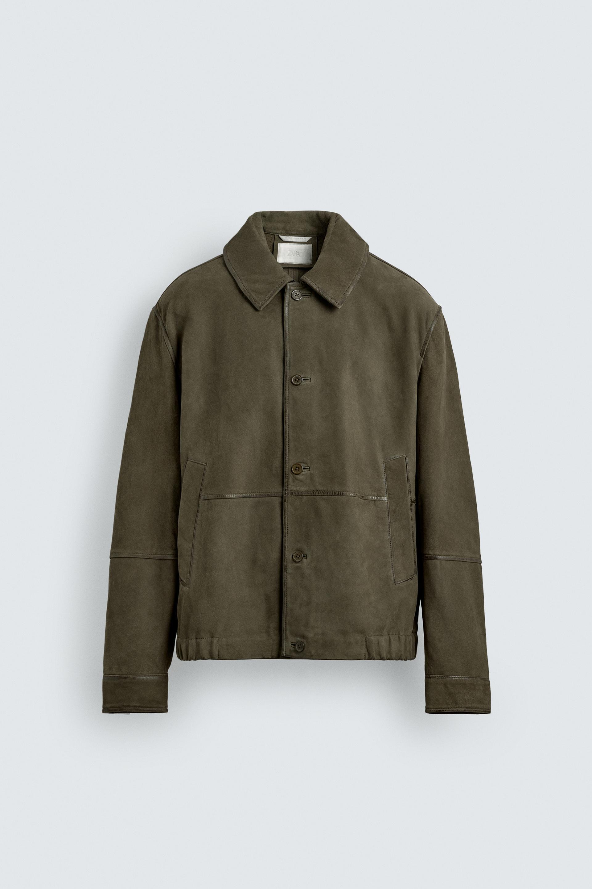 SUEDE LEATHER JACKET by ZARA