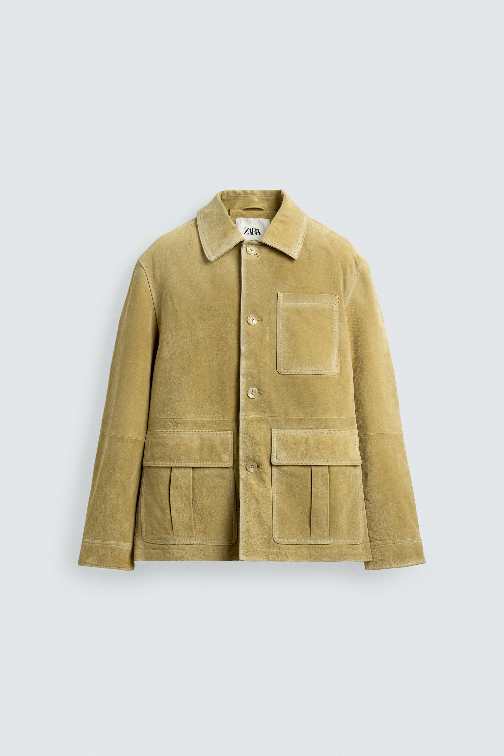 SUEDE POCKET JACKET by ZARA