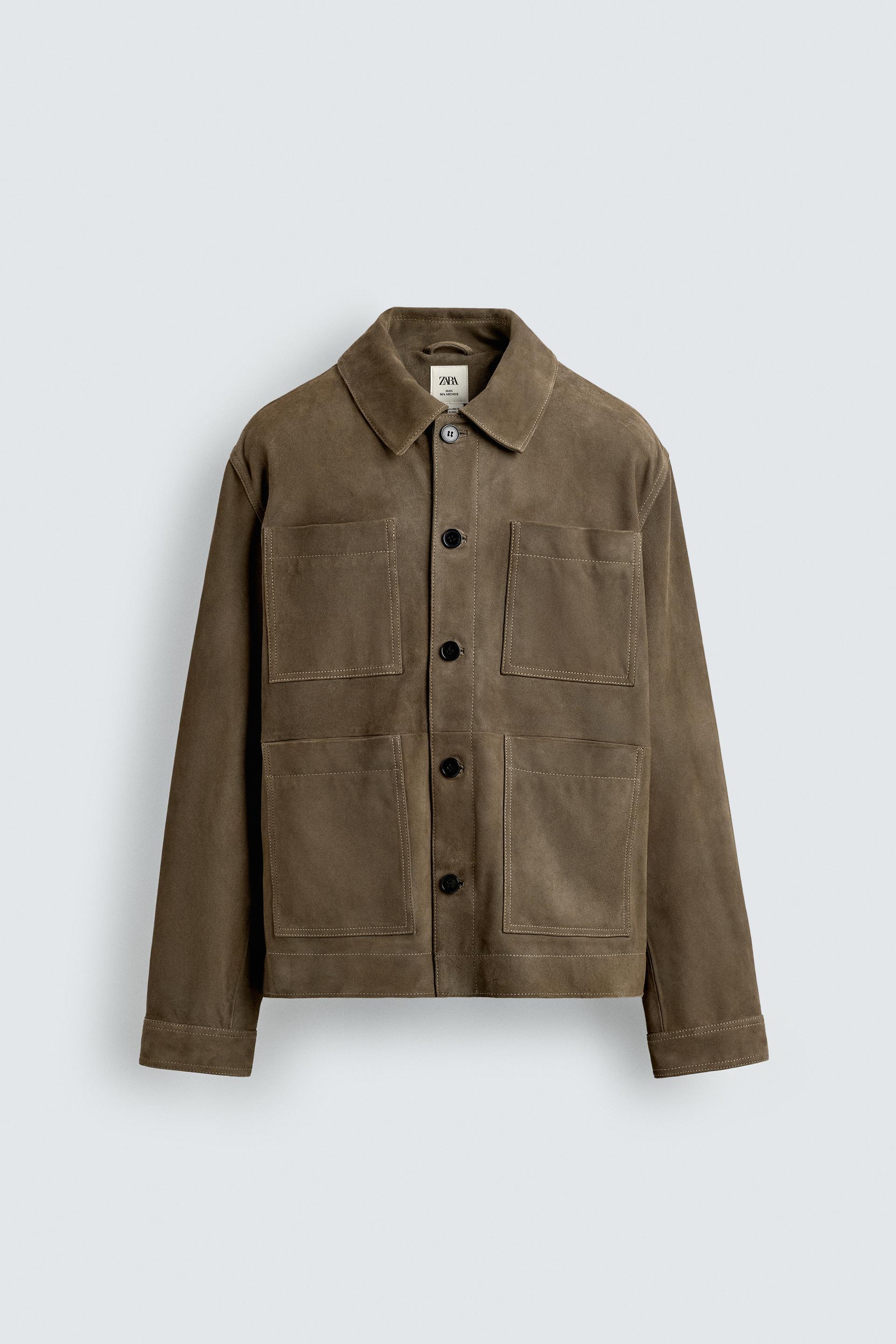 SUEDE POCKET JACKET by ZARA