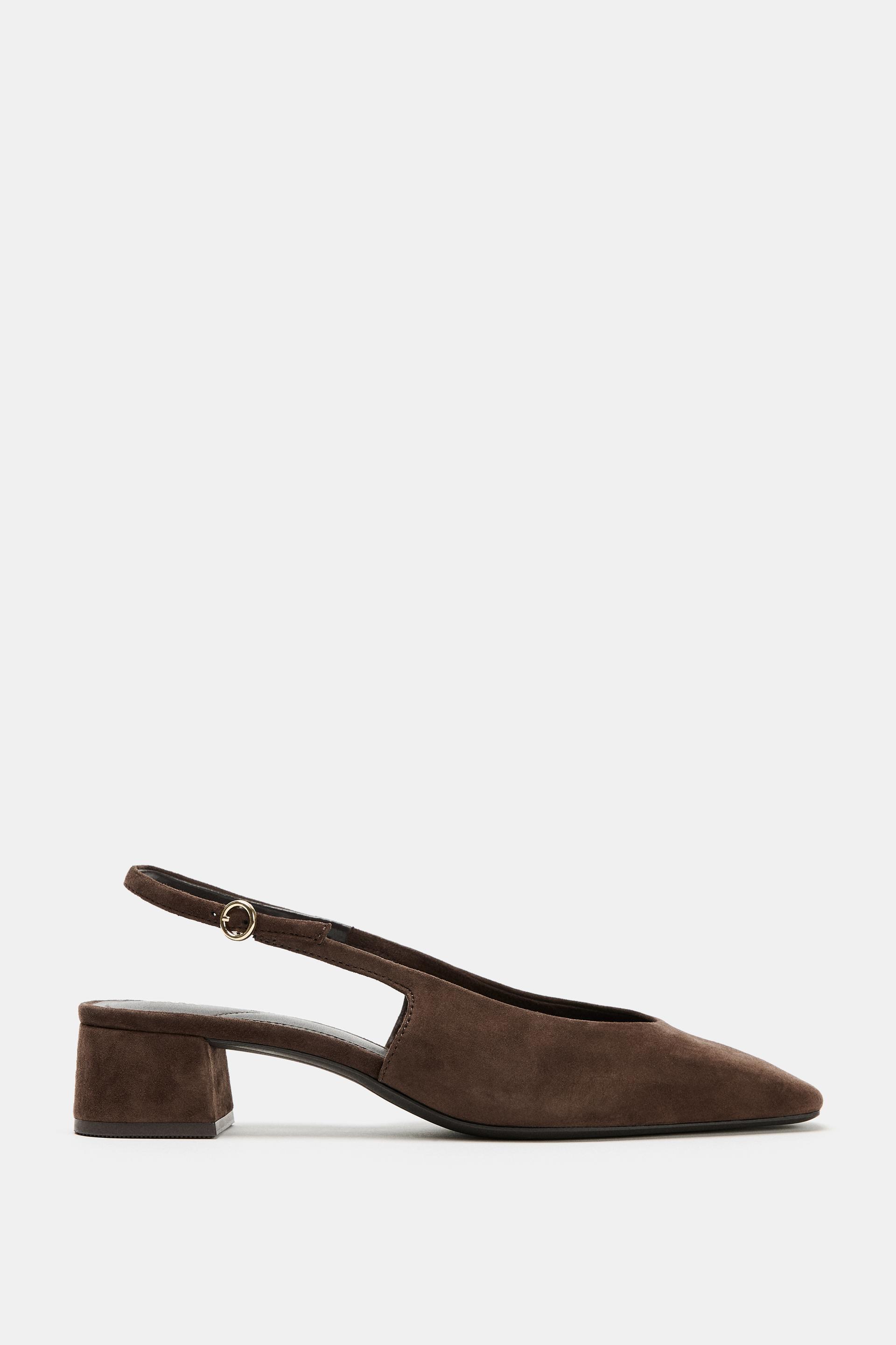 SUEDE SLINGBACKS by ZARA
