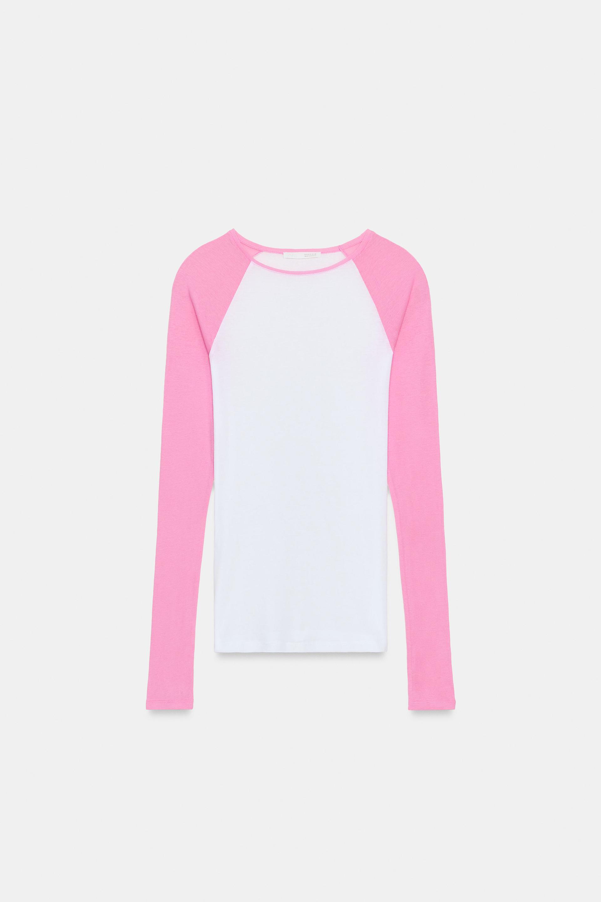 SUPIMA® CONTRAST SLEEVE T-SHIRT by ZARA
