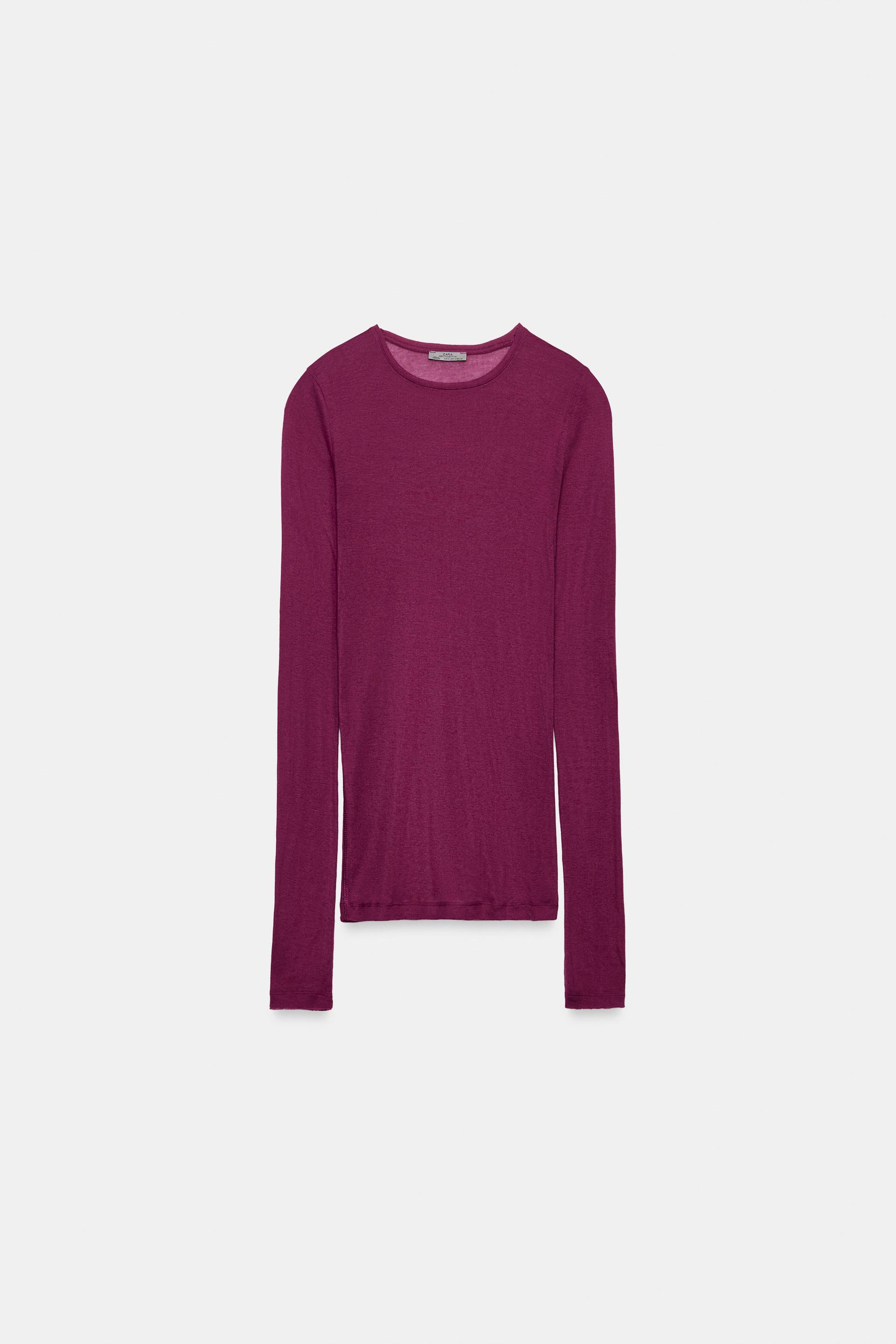 SUPIMA® LONG SLEEVE T-SHIRT by ZARA