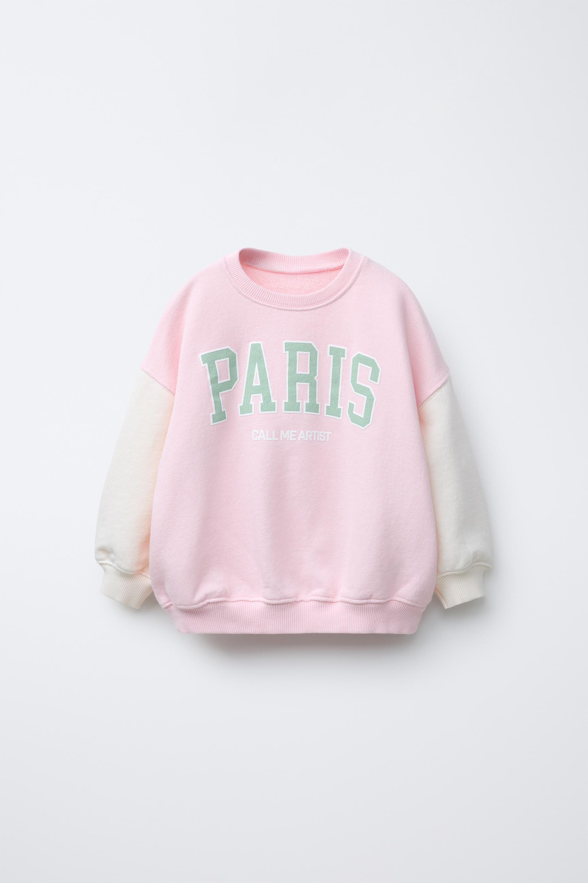 SWEAT-SHIRT WITH RAISED TEXT PRINT by ZARA