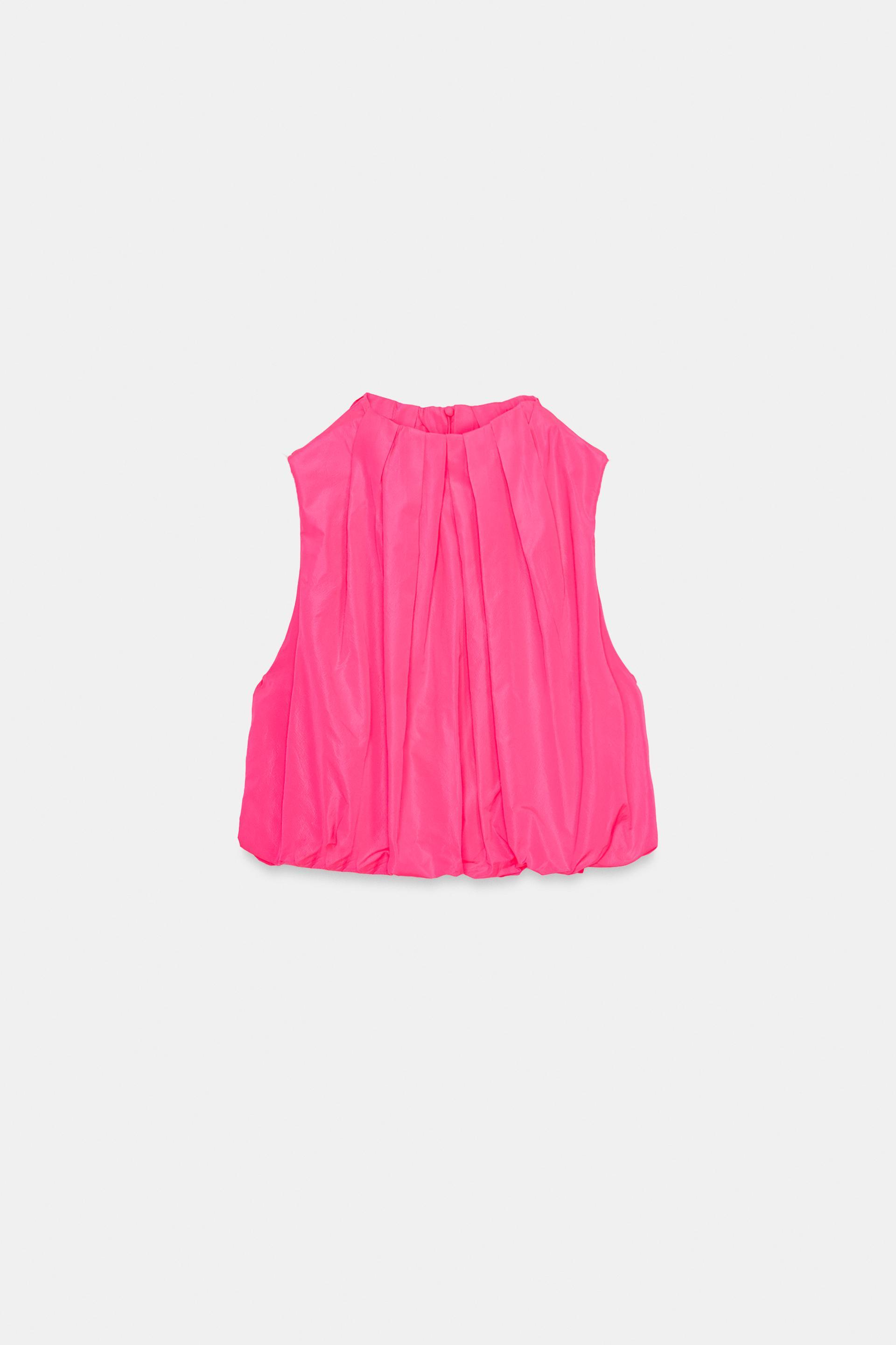 TAFFETA BALLOON TOP by ZARA